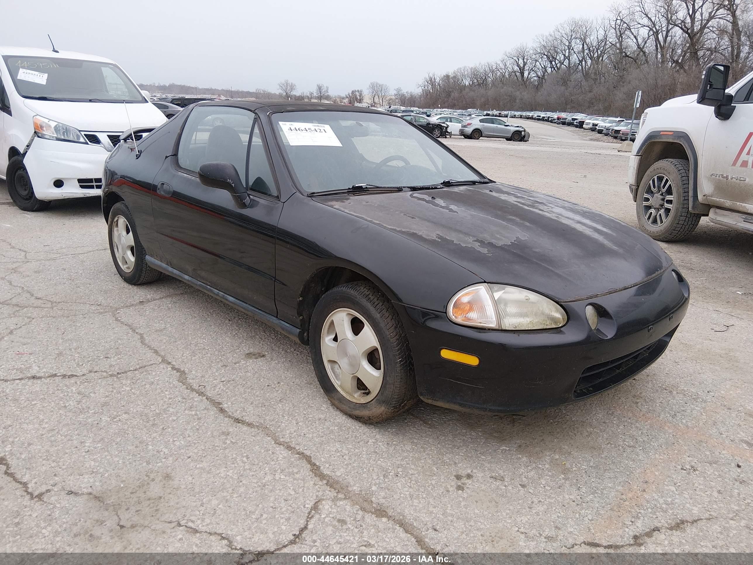 1993 Honda Civic Del Sol Si Black vin: JHMEH6168PS019364