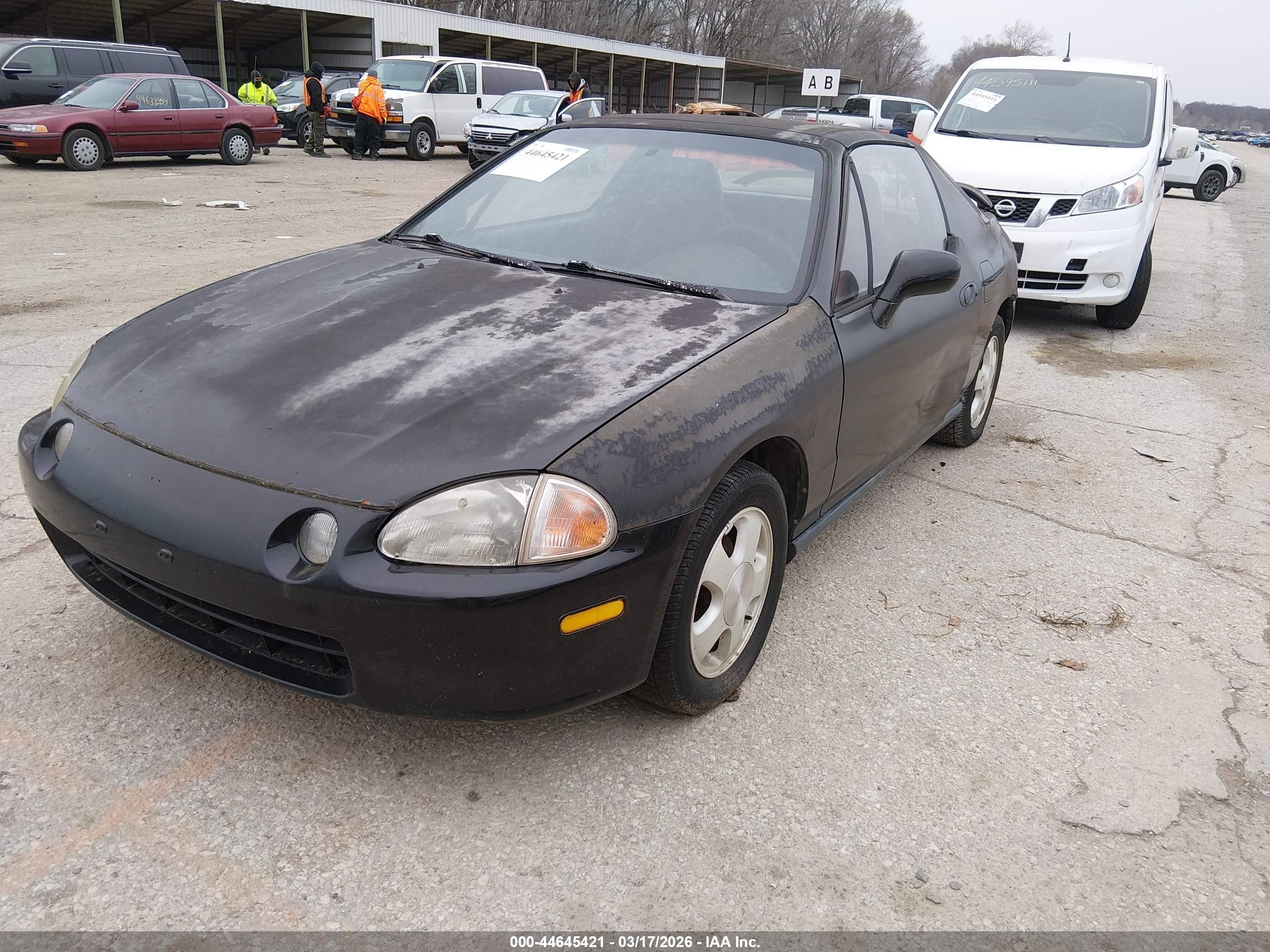 1993 Honda Civic Del Sol Si Black vin: JHMEH6168PS019364