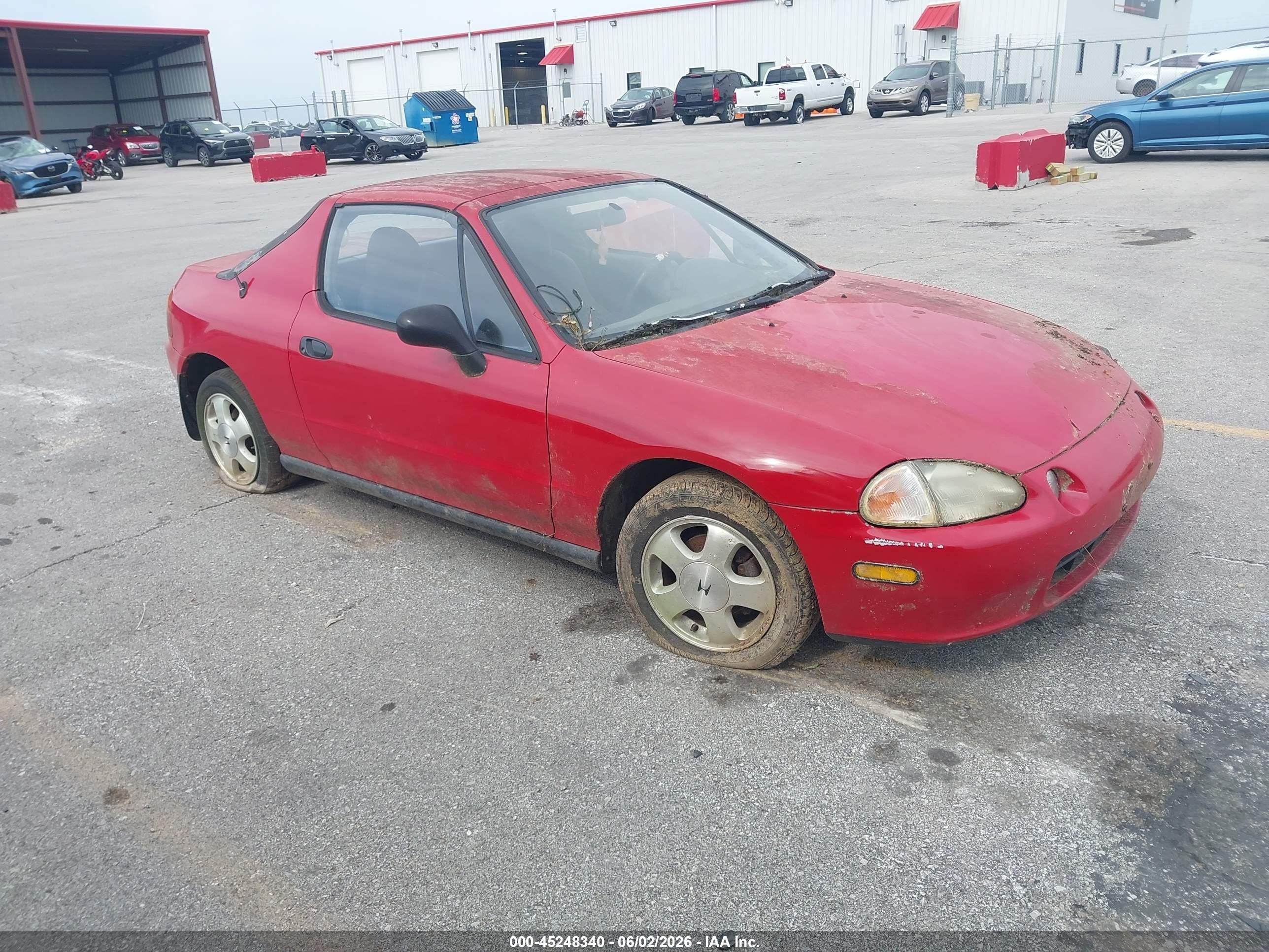 1993 Honda Civic Del Sol Si Red vin: JHMEH6169PS010656