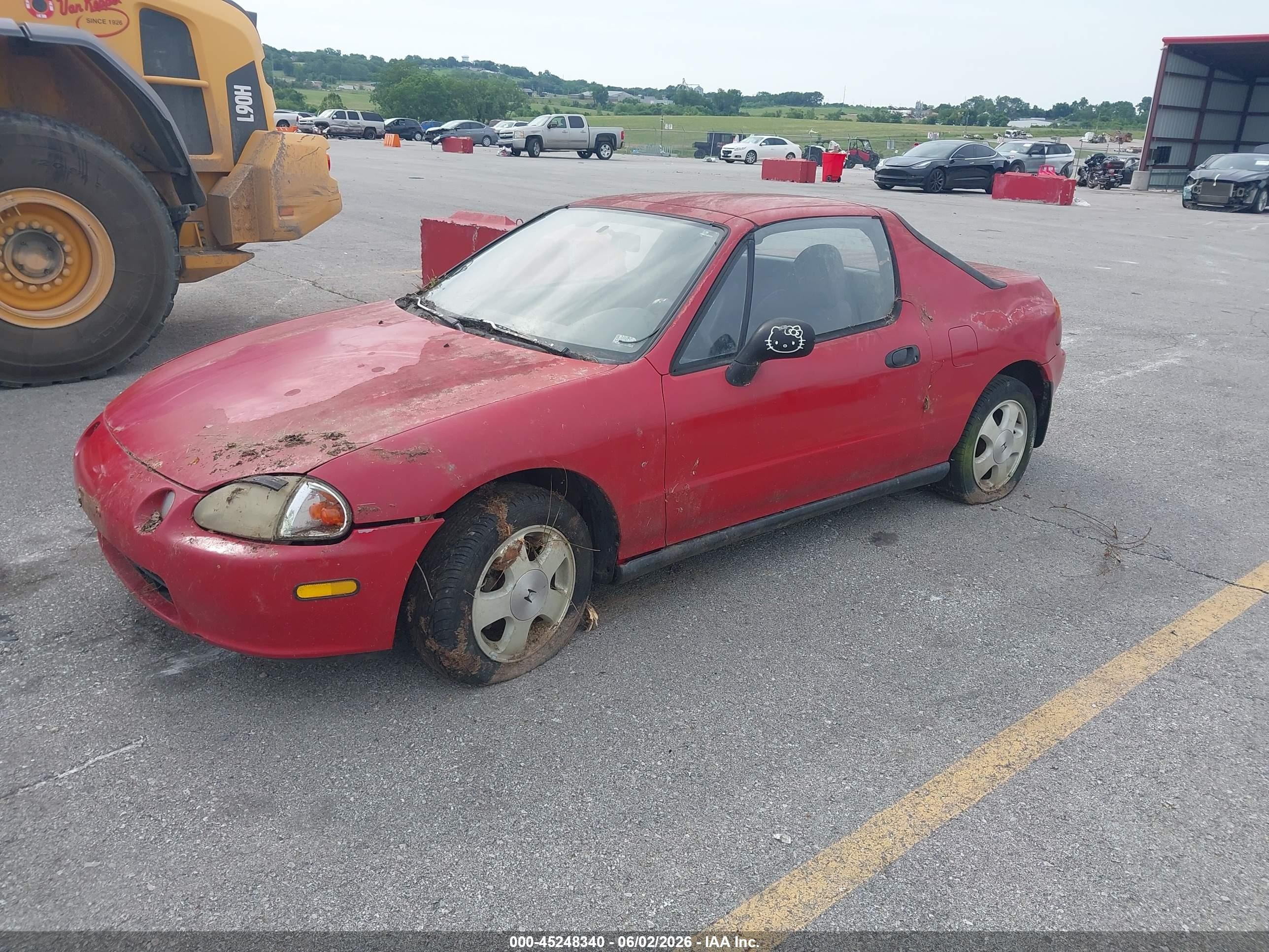 1993 Honda Civic Del Sol Si Red vin: JHMEH6169PS010656