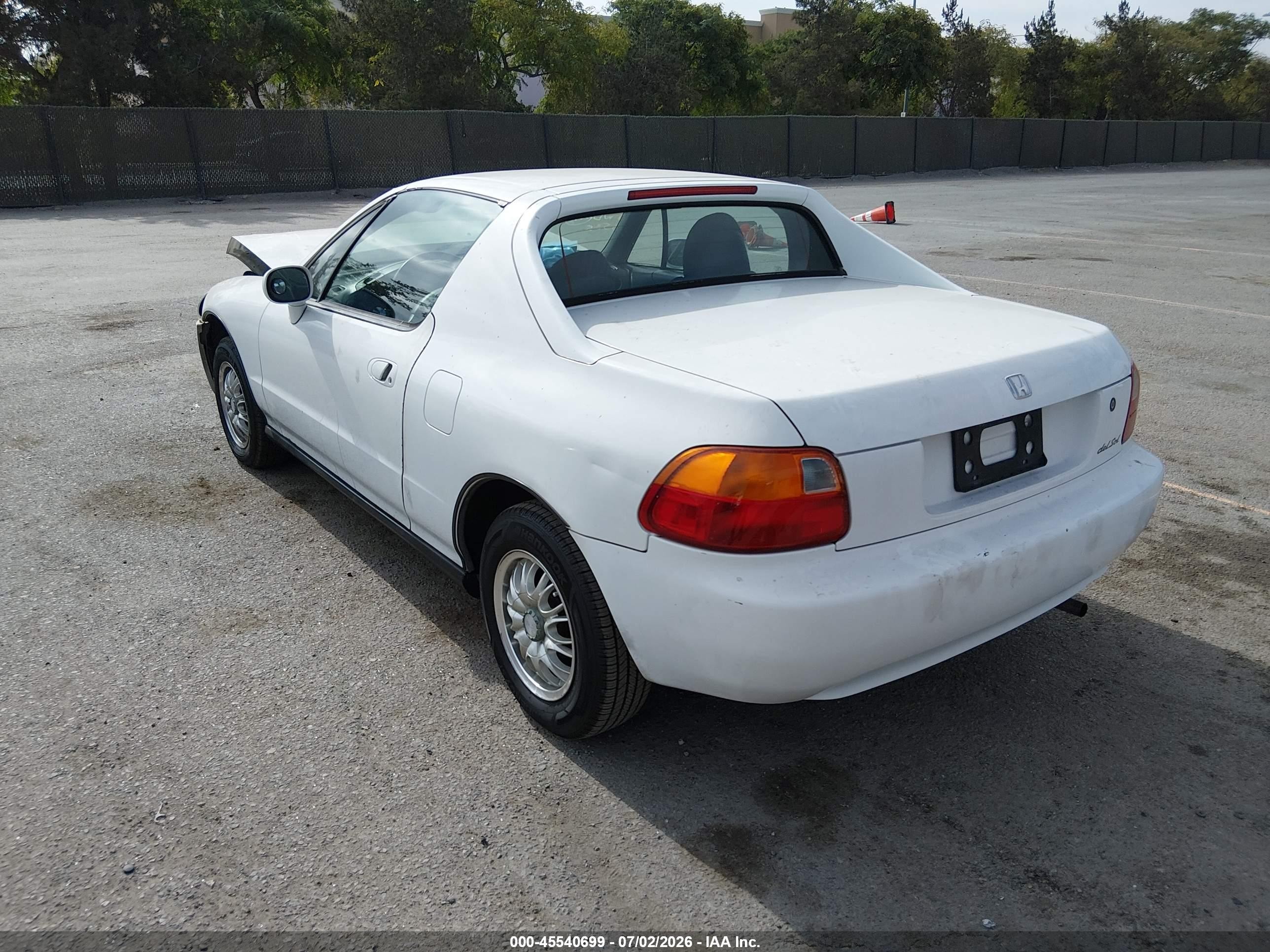1997 Honda Del Sol S Белый vin: JHMEH6247VS006535
