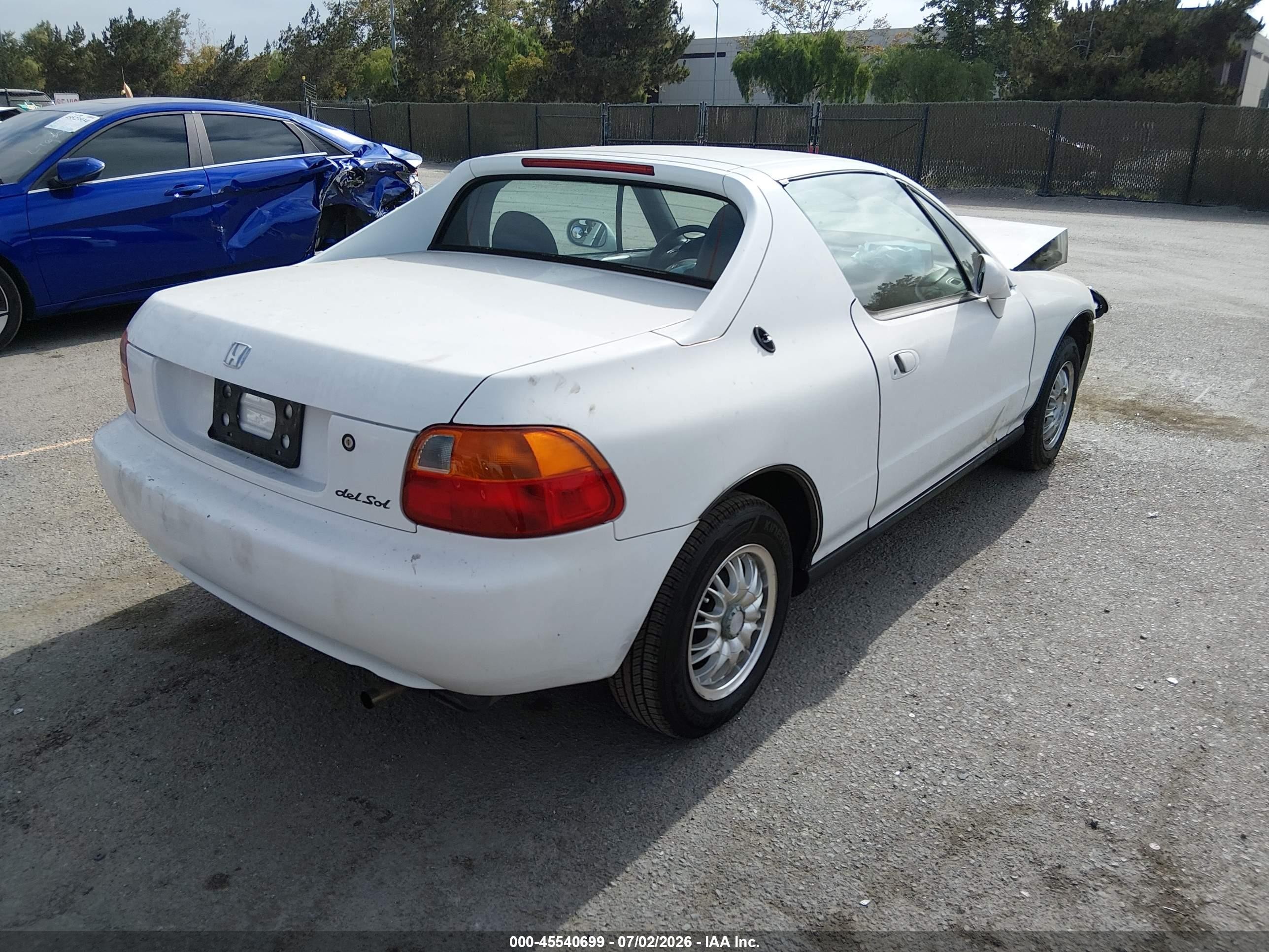 1997 Honda Del Sol S Белый vin: JHMEH6247VS006535