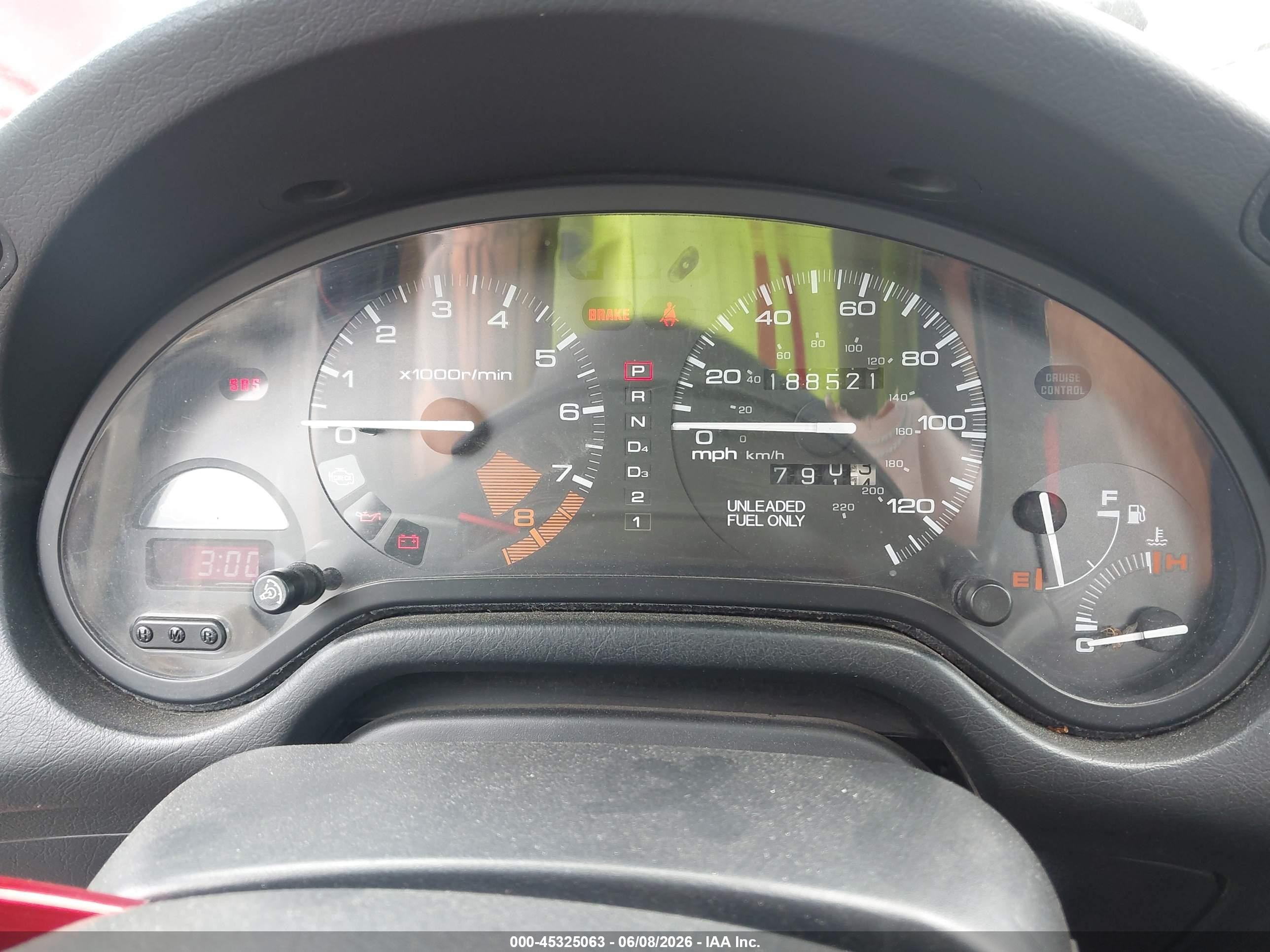 1993 Honda Civic Del Sol Si Red vin: JHMEH6262PS019875