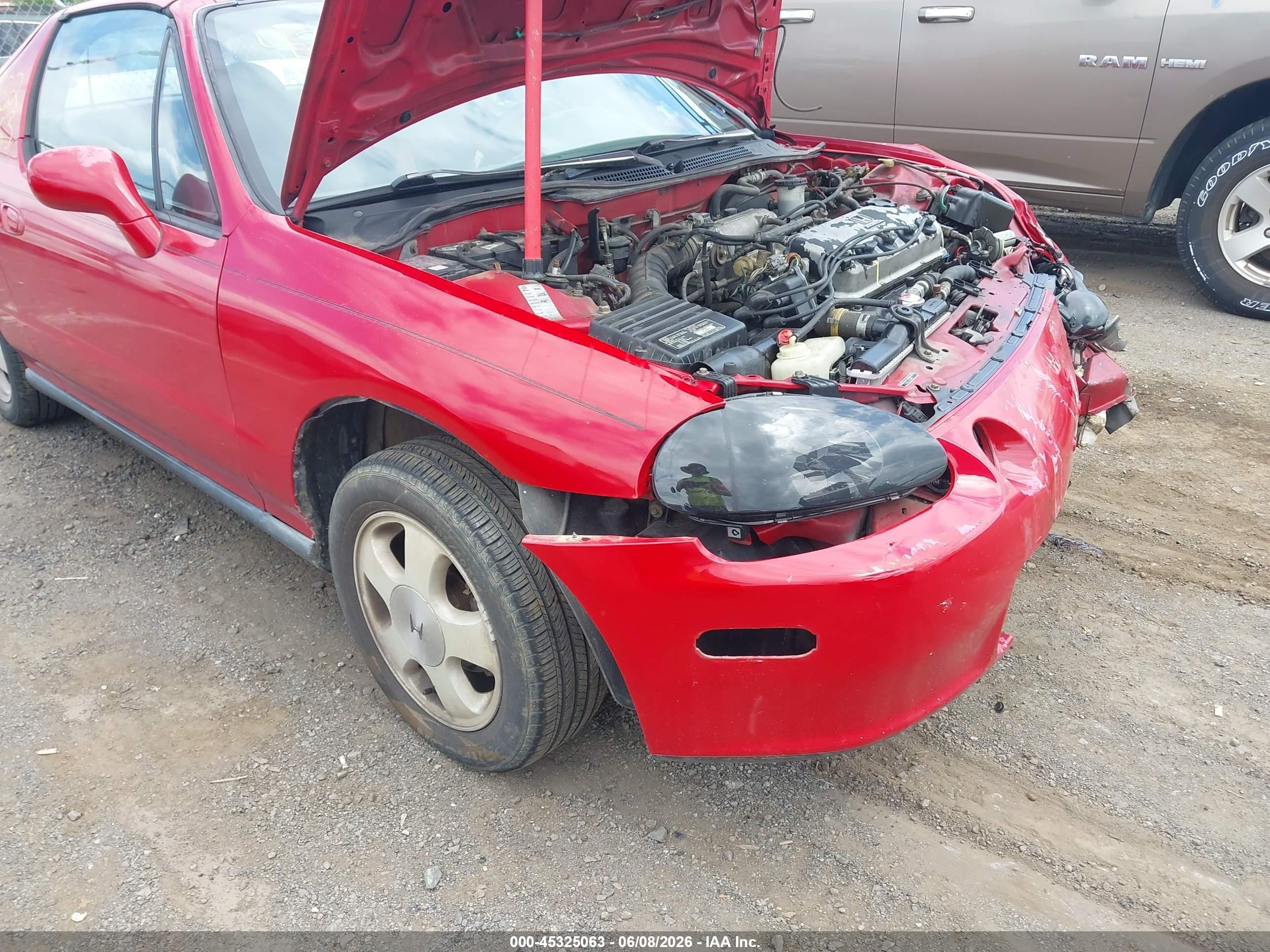 1993 Honda Civic Del Sol Si Red vin: JHMEH6262PS019875