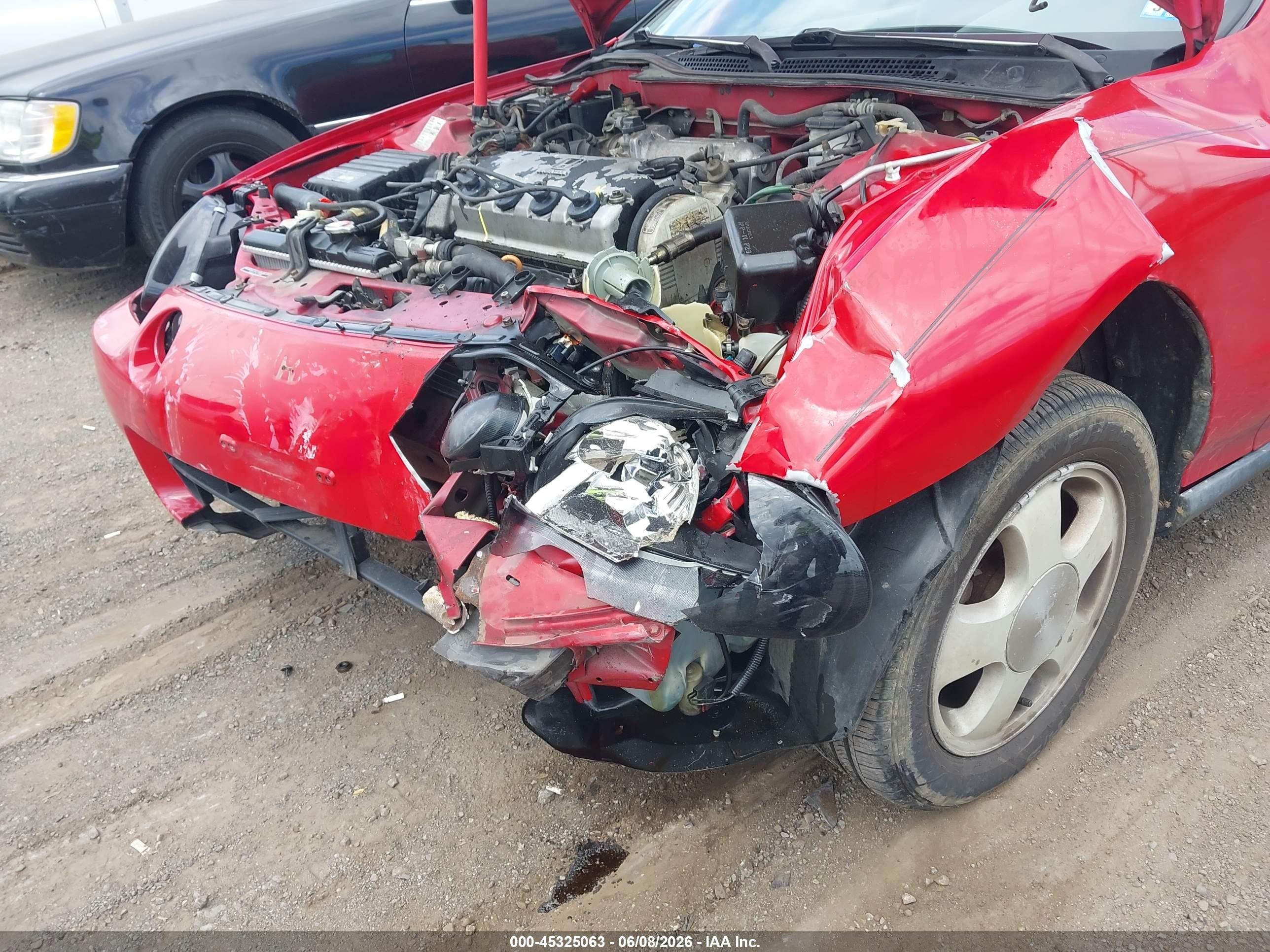 1993 Honda Civic Del Sol Si Red vin: JHMEH6262PS019875