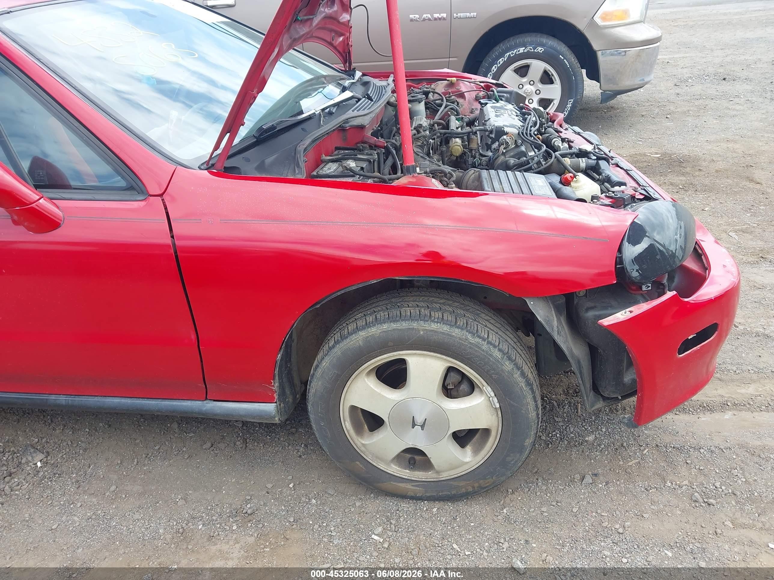 1993 Honda Civic Del Sol Si Red vin: JHMEH6262PS019875