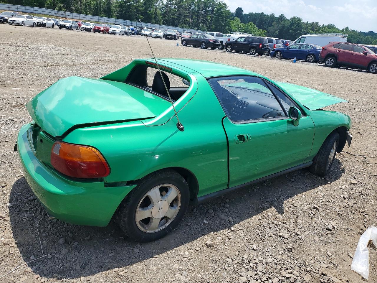 1994 Honda Civic Del Sol Si Green vin: JHMEH6263RS003719