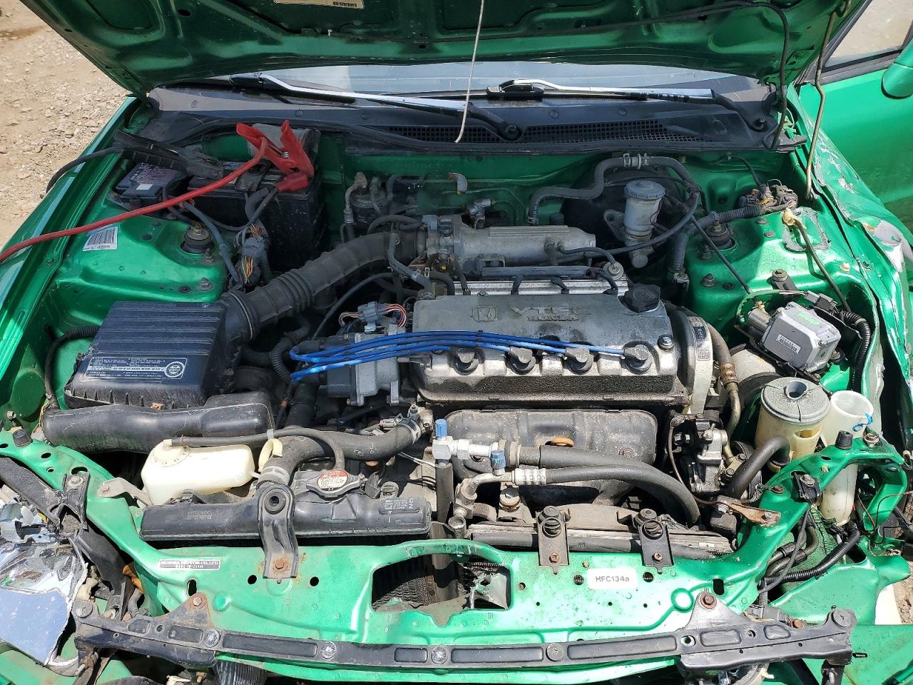 1994 Honda Civic Del Sol Si Green vin: JHMEH6263RS003719