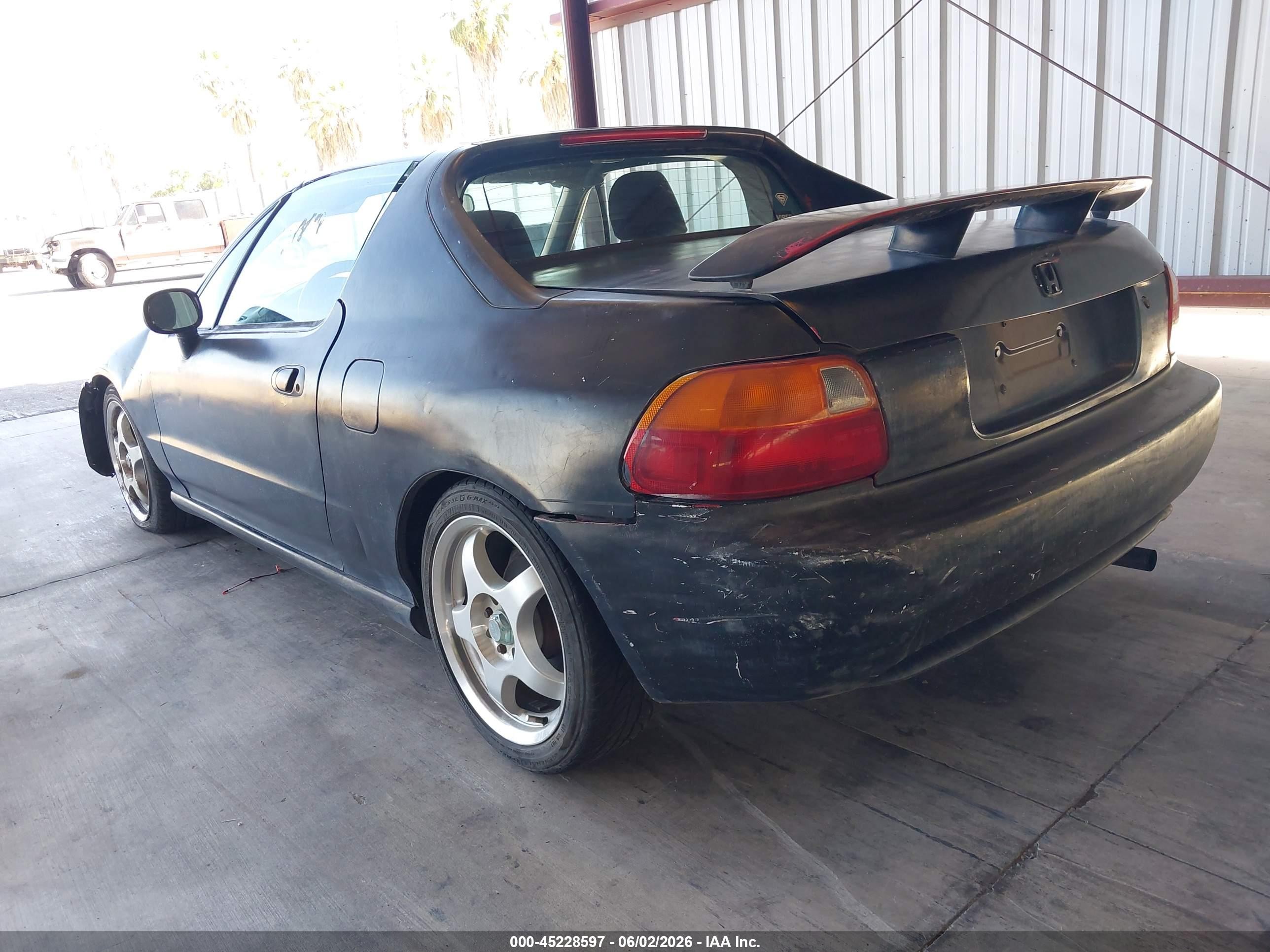 1993 Honda Civic Del Sol Si Black vin: JHMEH6264PS017545