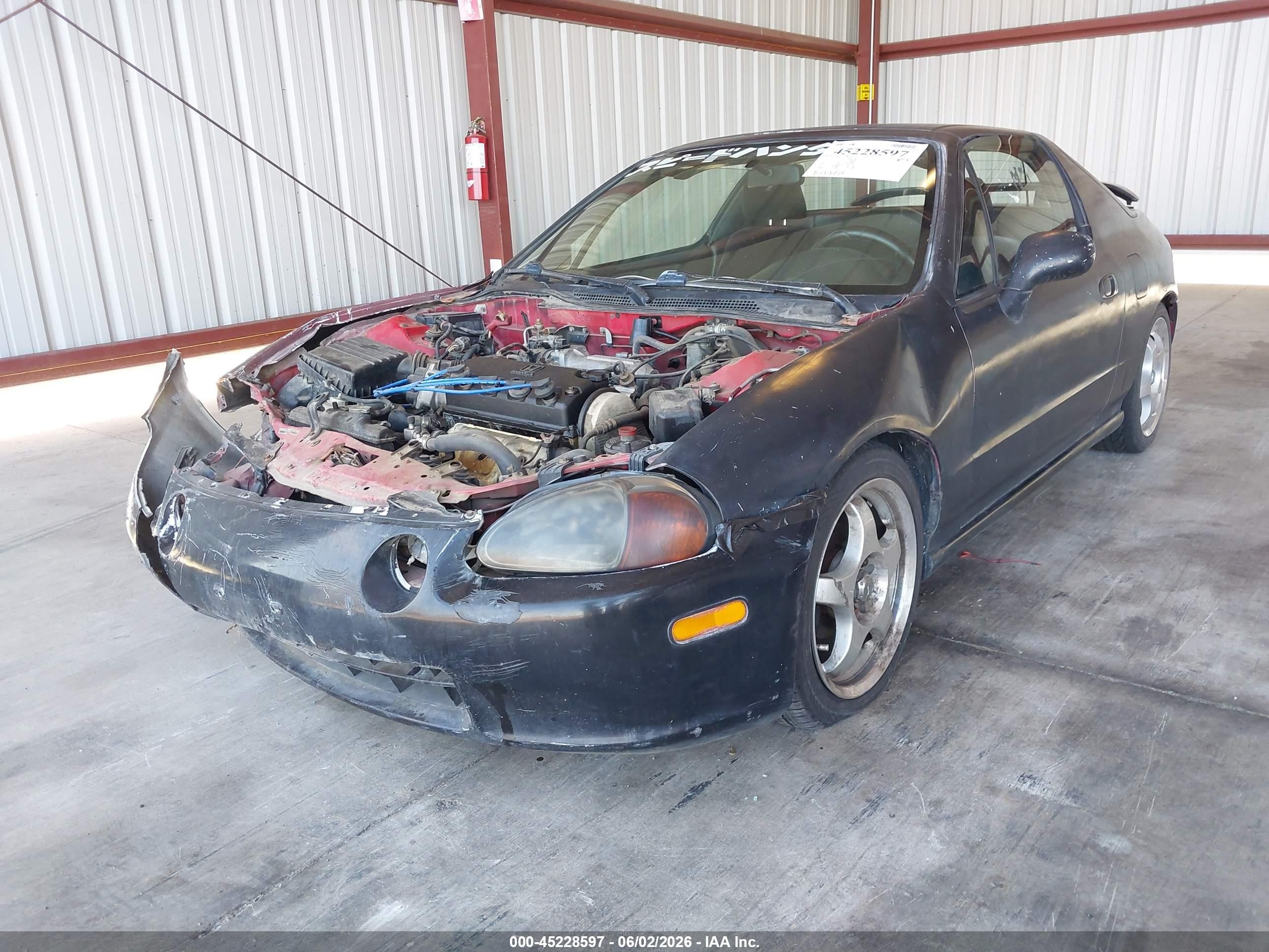 1993 Honda Civic Del Sol Si Black vin: JHMEH6264PS017545
