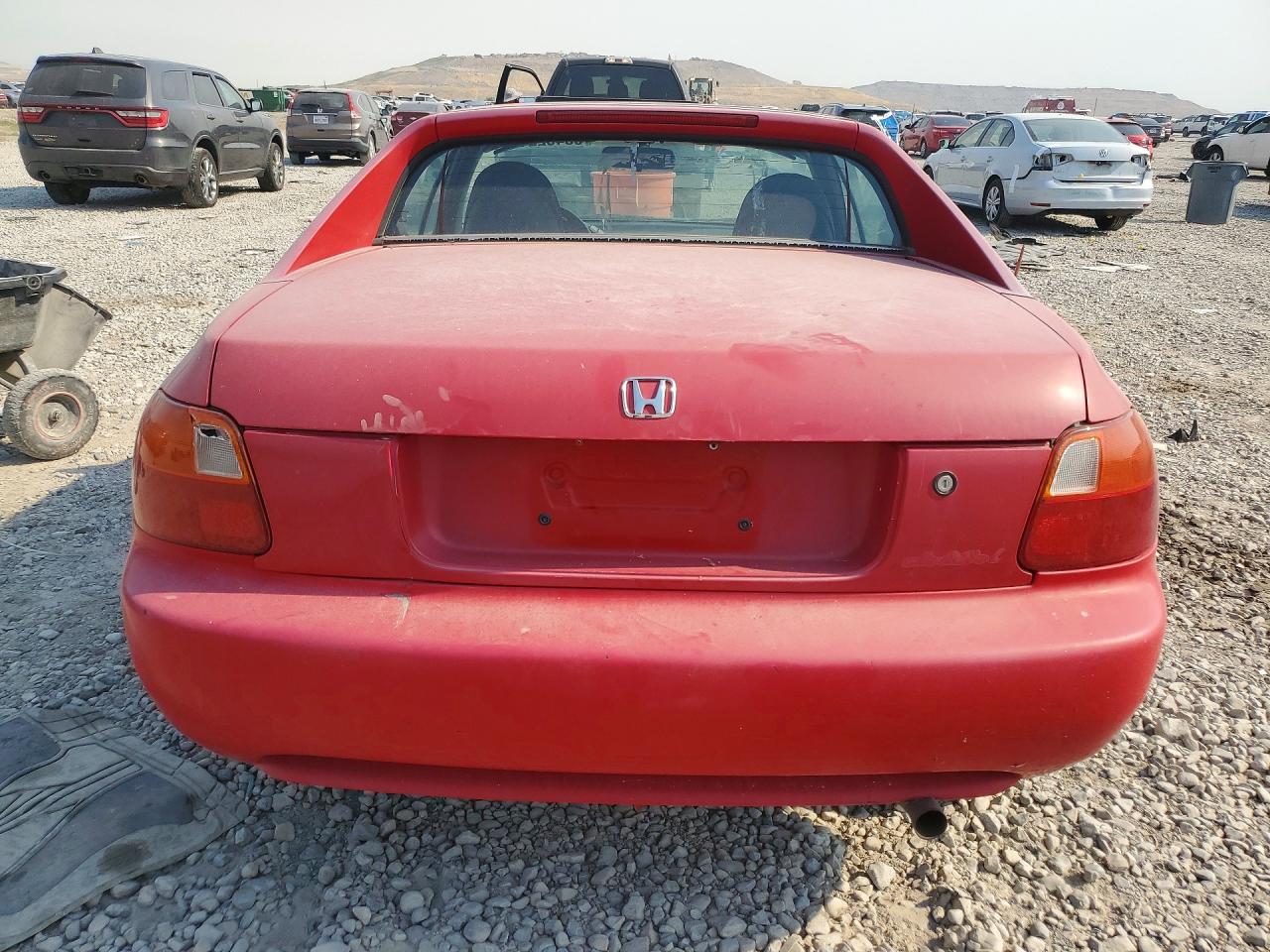 1997 Honda Civic Del Sol Si Red vin: JHMEH6265VS001349
