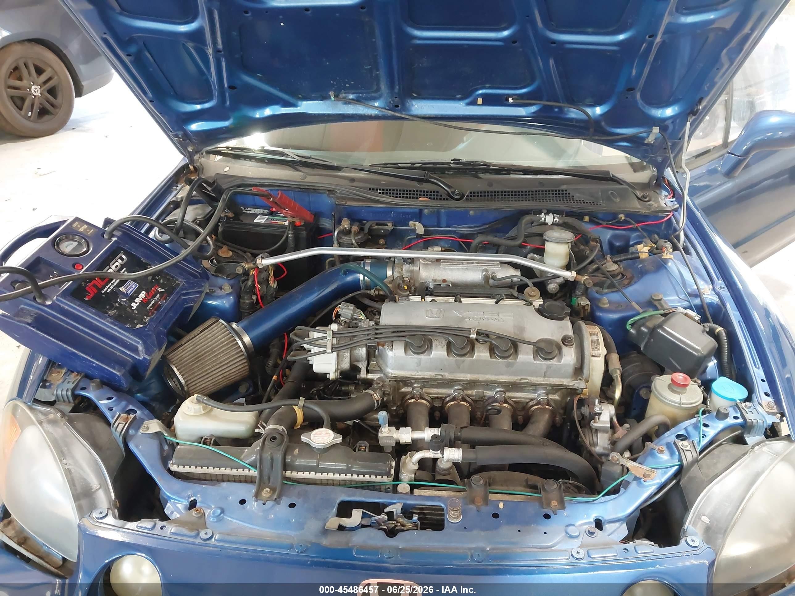 1993 Honda Civic Del Sol Si Blue vin: JHMEH6267PS013425