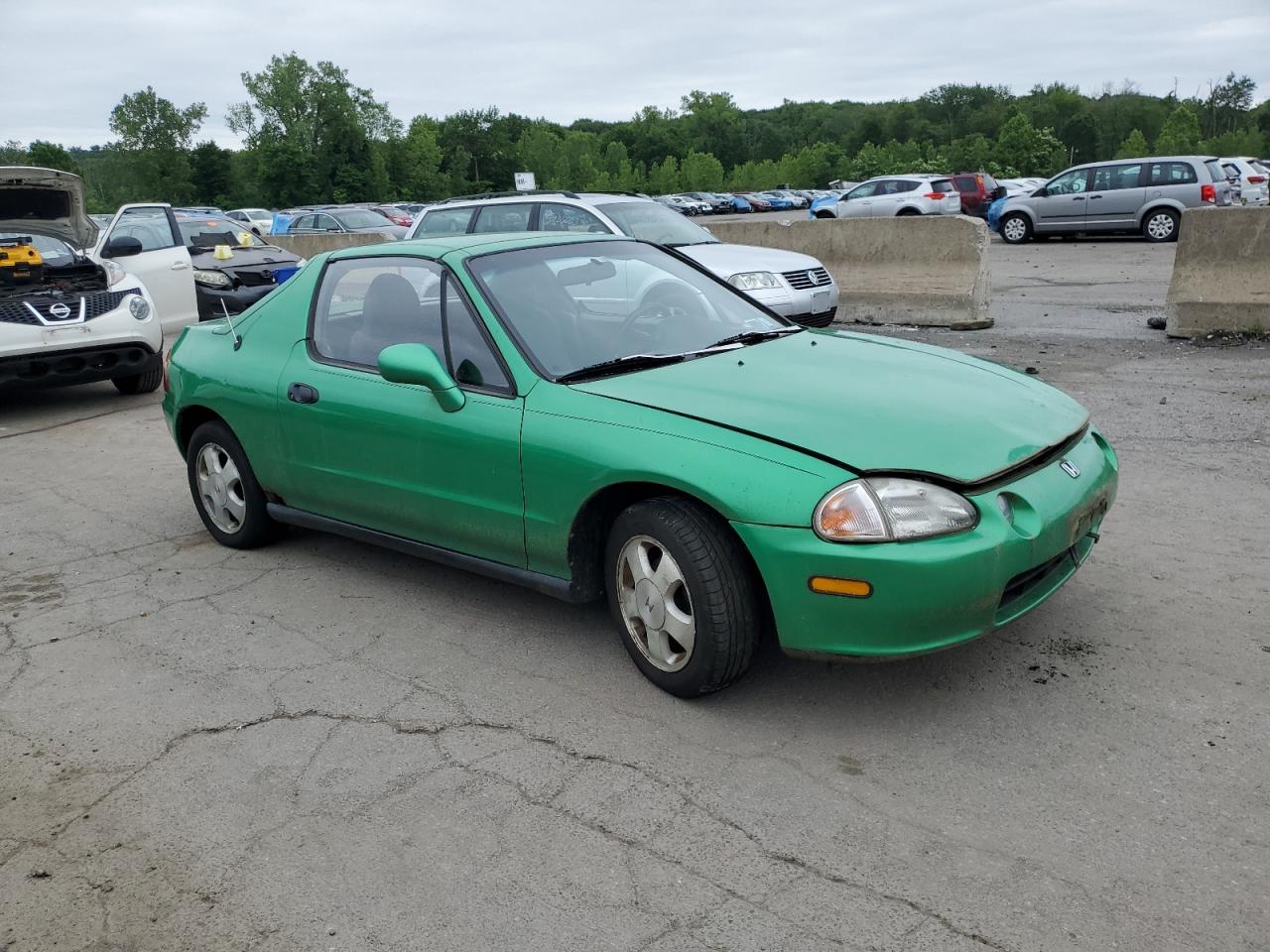 1993 Honda Civic Del Sol Si Green vin: JHMEH6268PS002773