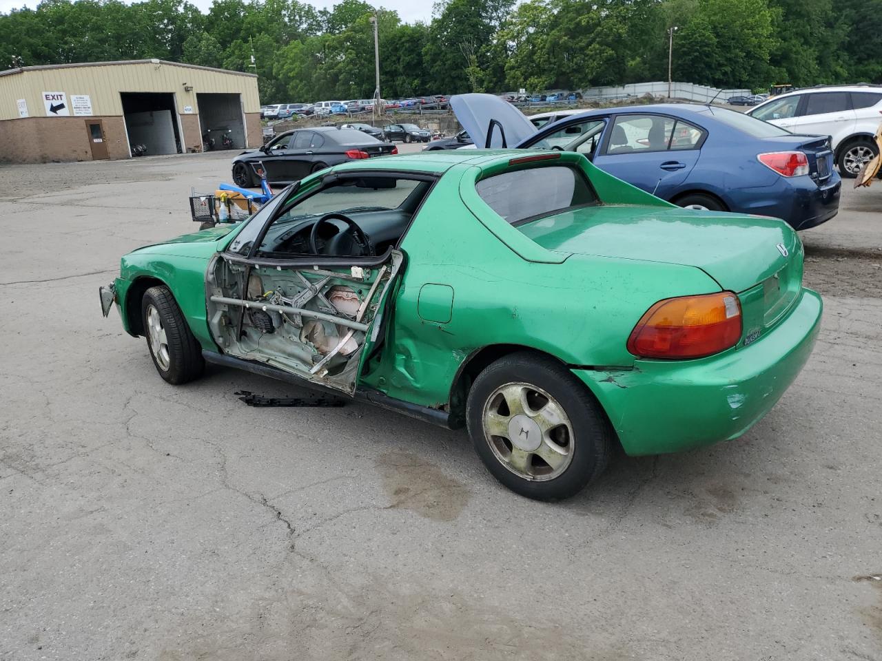 1993 Honda Civic Del Sol Si Green vin: JHMEH6268PS002773