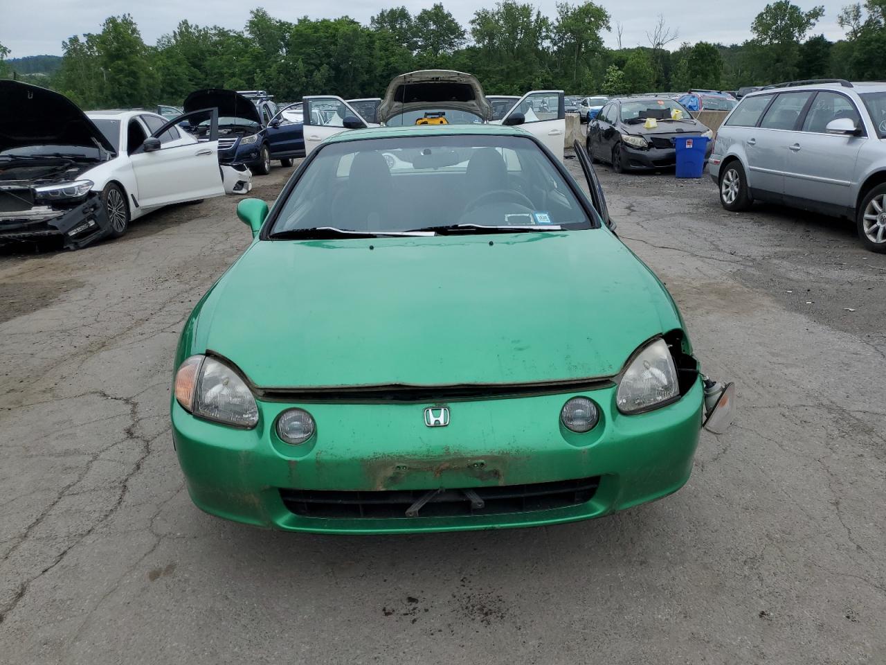 1993 Honda Civic Del Sol Si Green vin: JHMEH6268PS002773