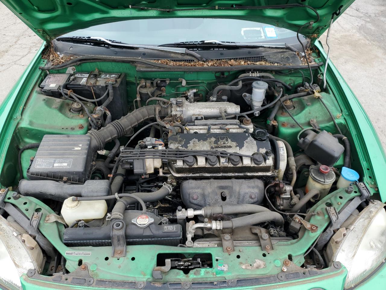 1993 Honda Civic Del Sol Si Green vin: JHMEH6268PS002773