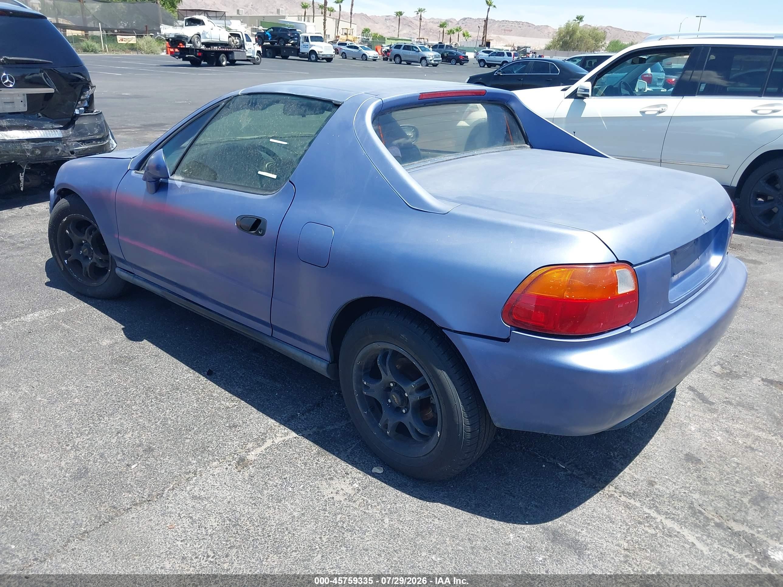 1994 Honda Civic Del Sol Si Синий vin: JHMEH6268RS000458