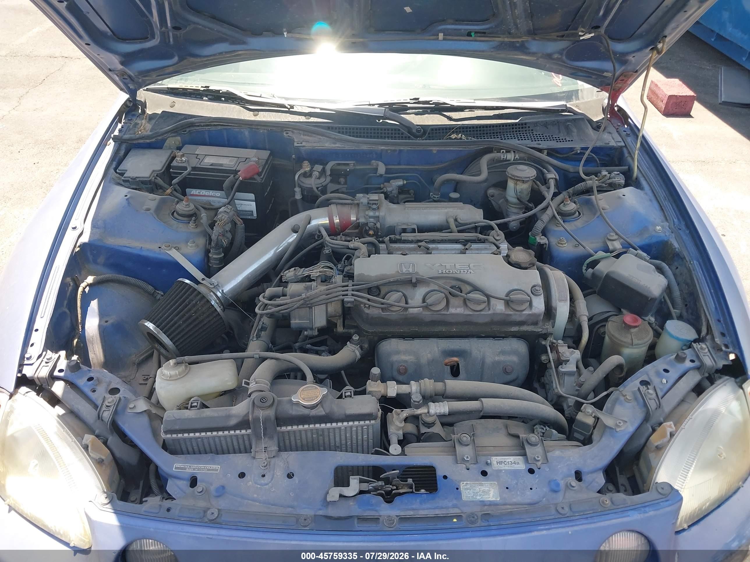 1994 Honda Civic Del Sol Si Синий vin: JHMEH6268RS000458