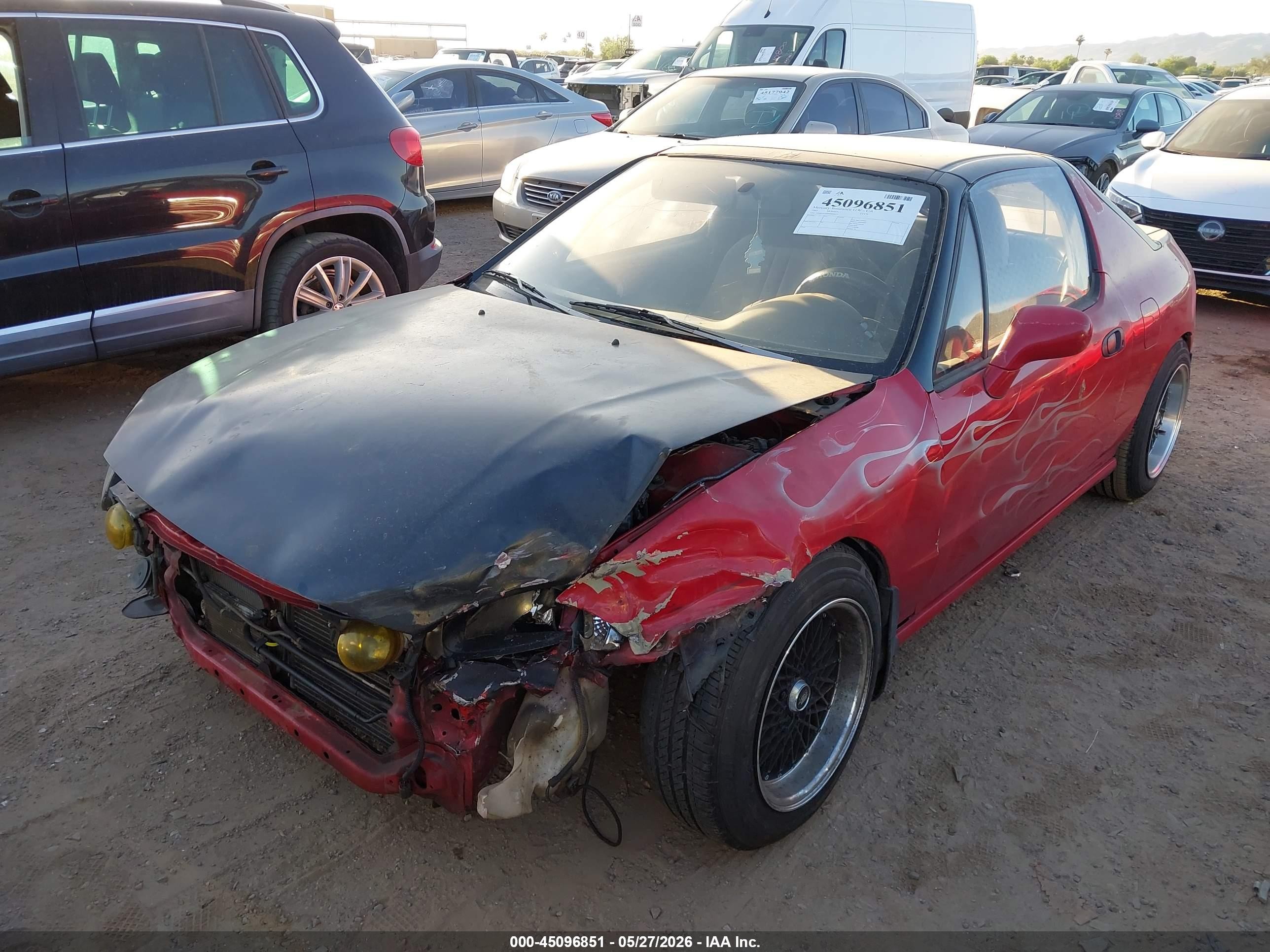1993 Honda Civic Del Sol Si Red vin: JHMEH6269PS009425