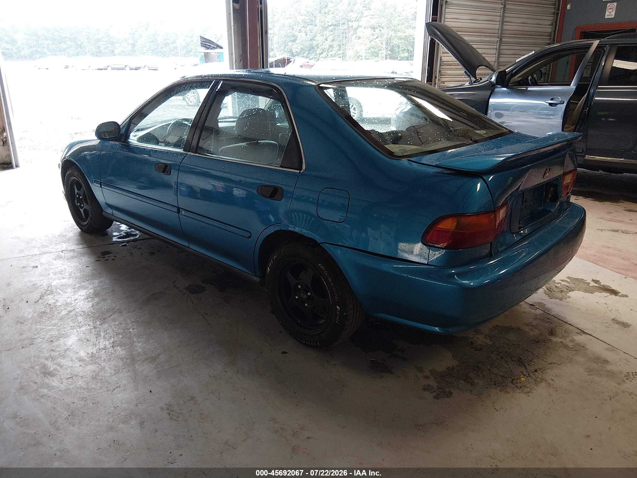 1993 Honda Civic Ex/ex-v Blue vin: JHMEH9598PS008936
