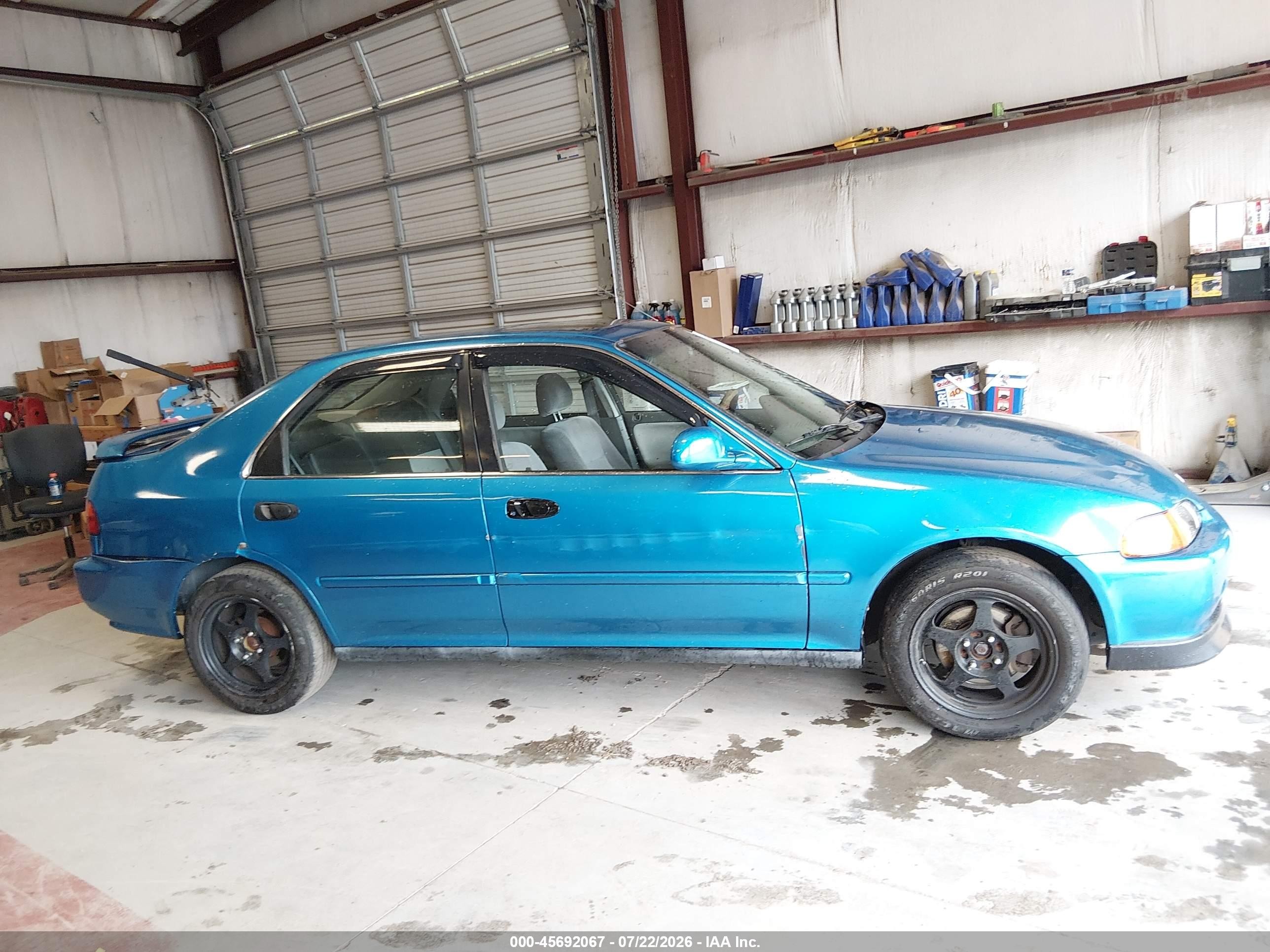 1993 Honda Civic Ex/ex-v Blue vin: JHMEH9598PS008936