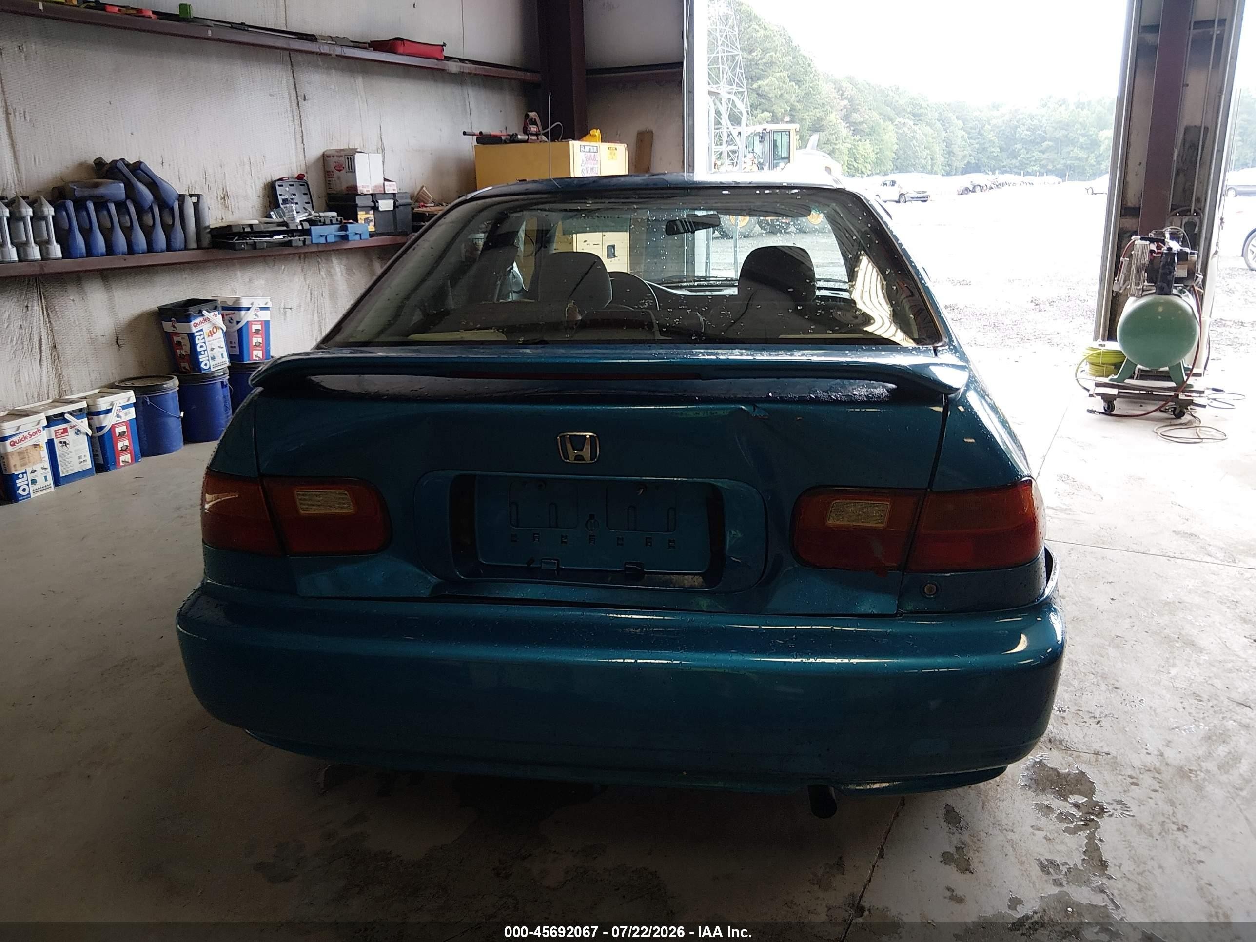 1993 Honda Civic Ex/ex-v Blue vin: JHMEH9598PS008936