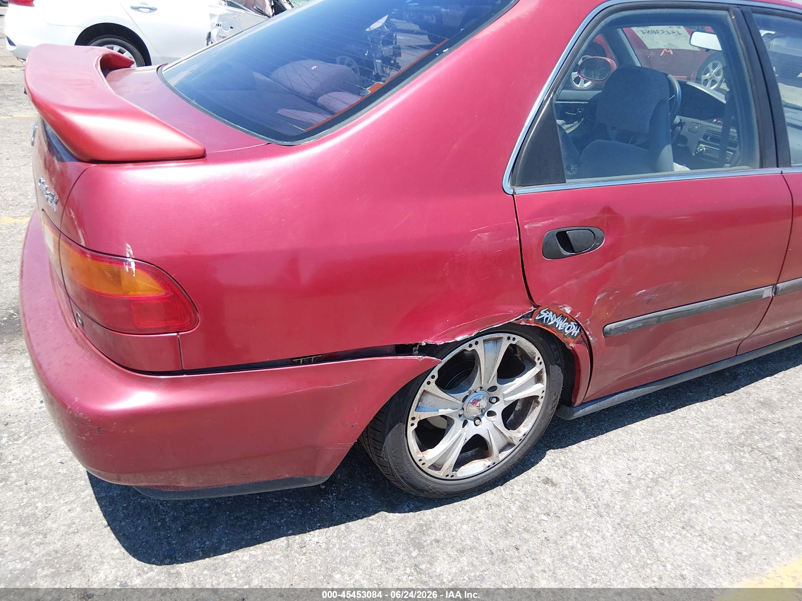 1994 Honda Civic Ex Red vin: JHMEH9695RS003629