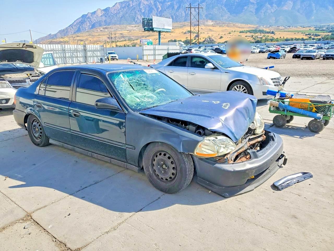 1997 Honda Civic Dx Teal vin: JHMEJ6523VS035223