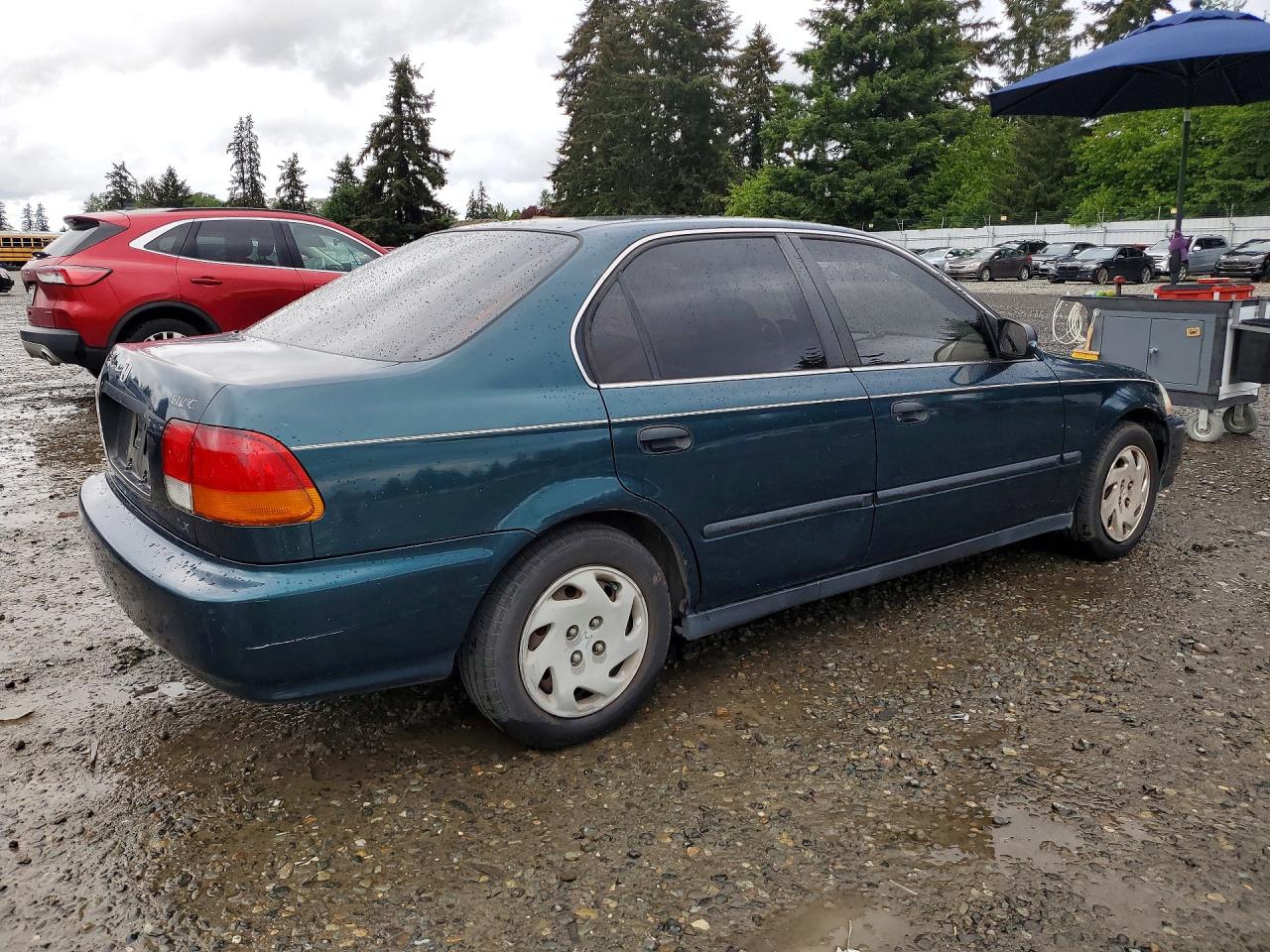 1997 Honda Civic Lx Green vin: JHMEJ6577VS013866