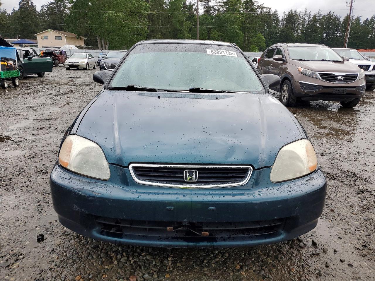 1997 Honda Civic Lx Green vin: JHMEJ6577VS013866