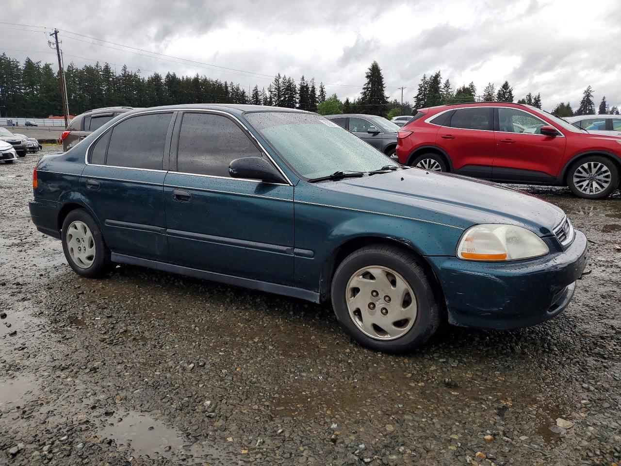 1997 Honda Civic Lx Green vin: JHMEJ6577VS013866