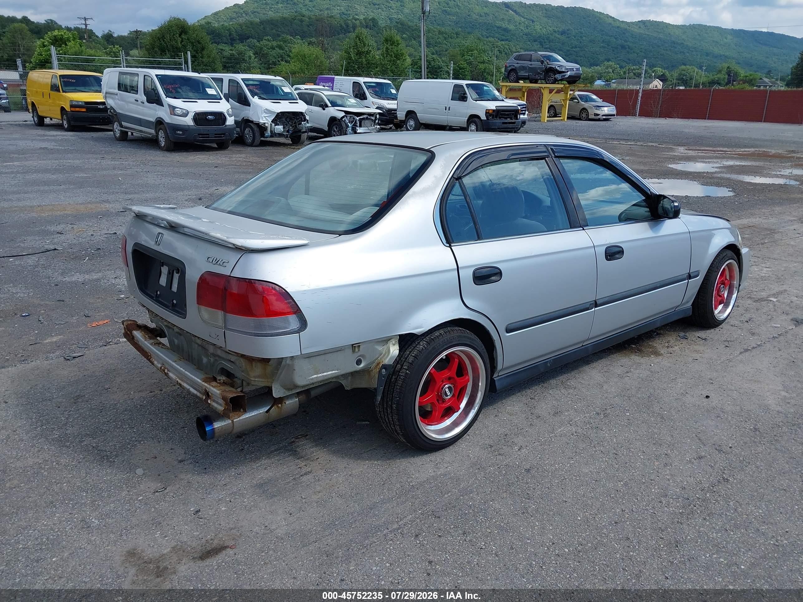 1997 Honda Civic Lx Серебряный vin: JHMEJ6579VS022097