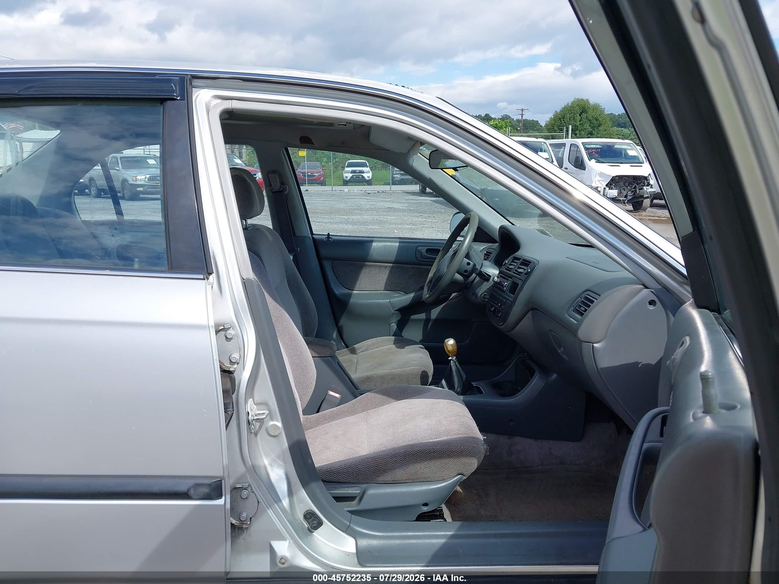 1997 Honda Civic Lx Серебряный vin: JHMEJ6579VS022097