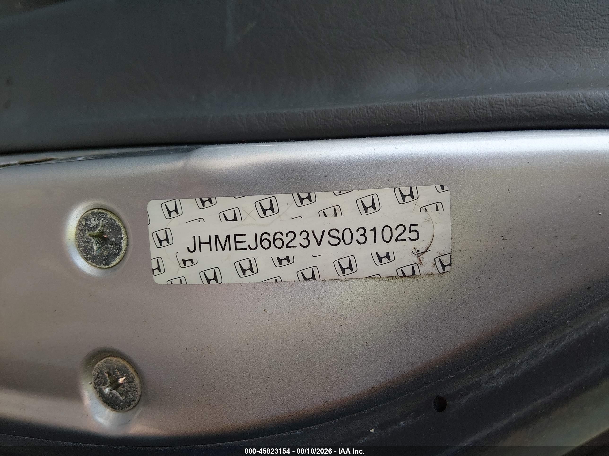 1997 Honda Civic Dx Silver vin: JHMEJ6623VS031025