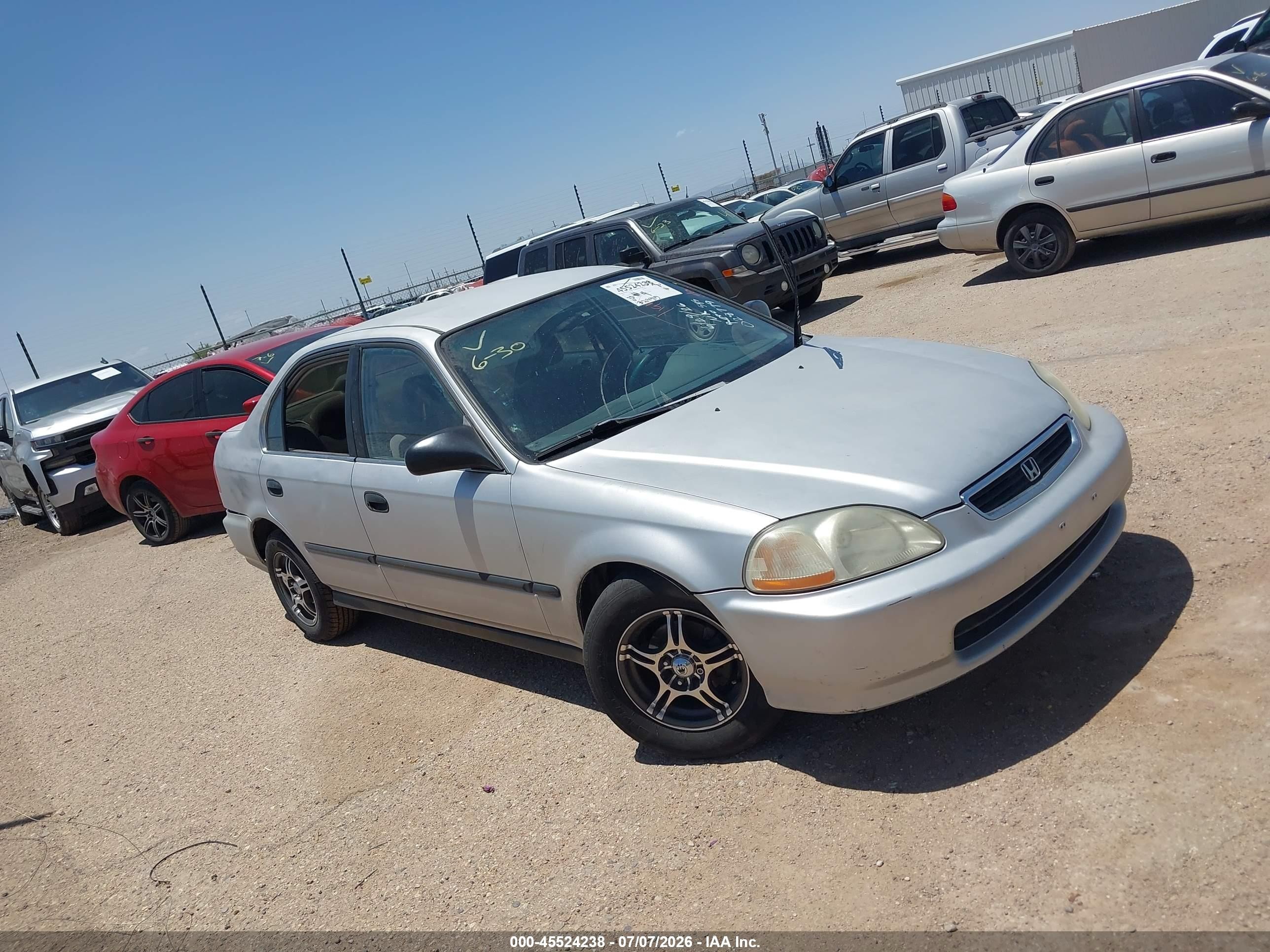 1997 Honda Civic Lx Серебряный vin: JHMEJ6671VS028779