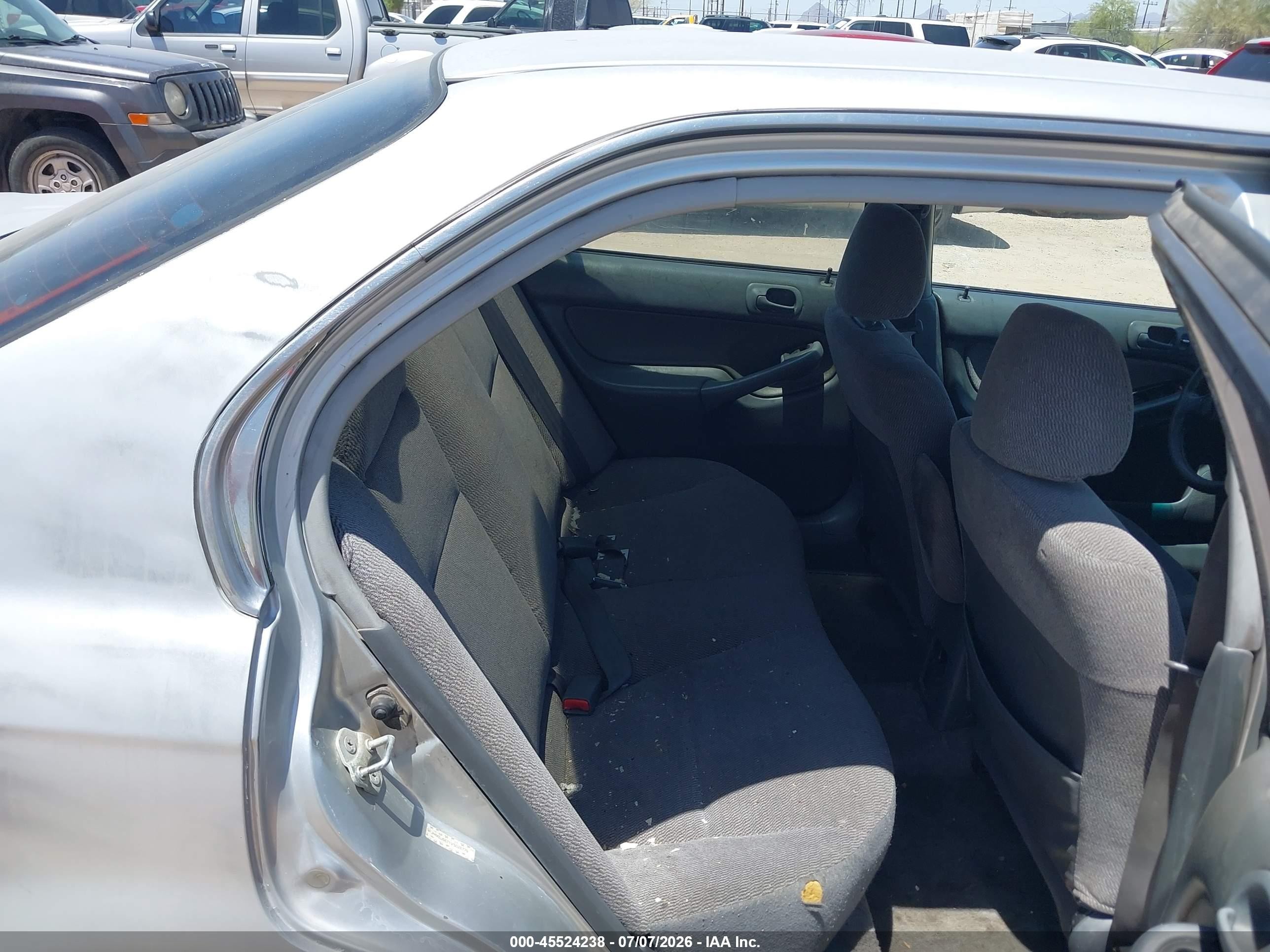 1997 Honda Civic Lx Silver vin: JHMEJ6671VS028779
