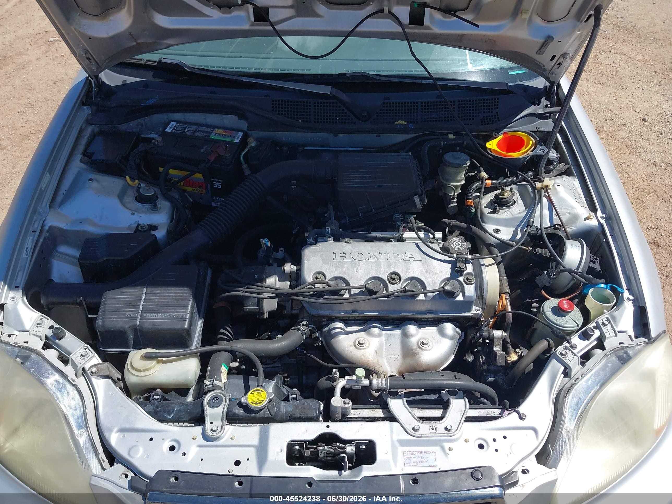 1997 Honda Civic Lx Silver vin: JHMEJ6671VS028779