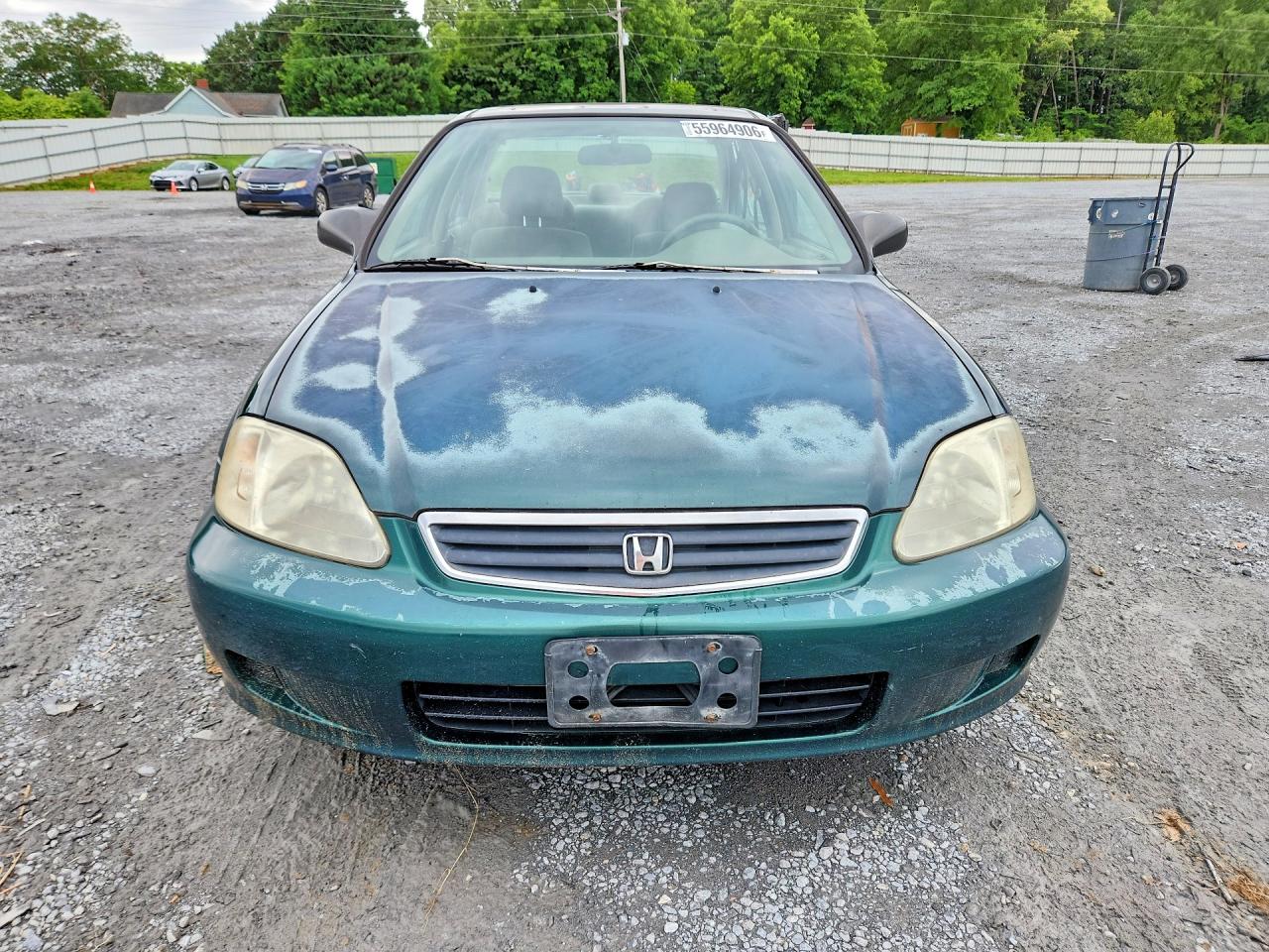 2000 Honda Civic Lx Green vin: JHMEJ6671YS000209