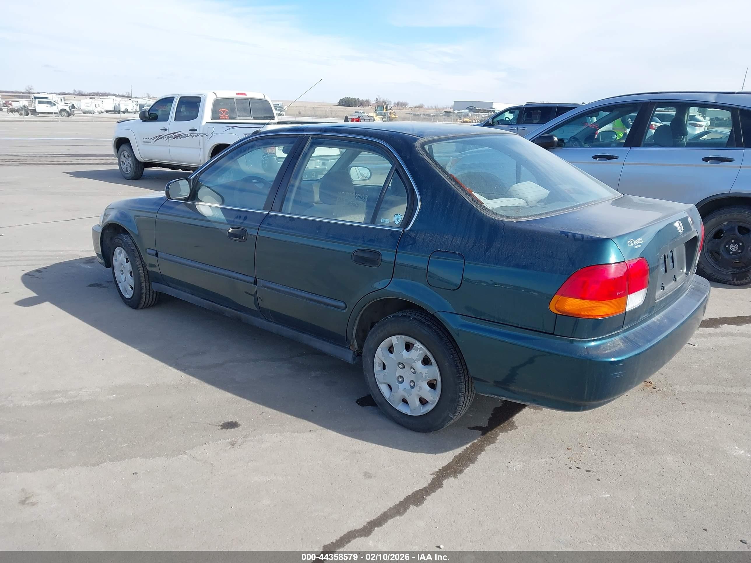 1998 Honda Civic Lx Green vin: JHMEJ6672WS005545