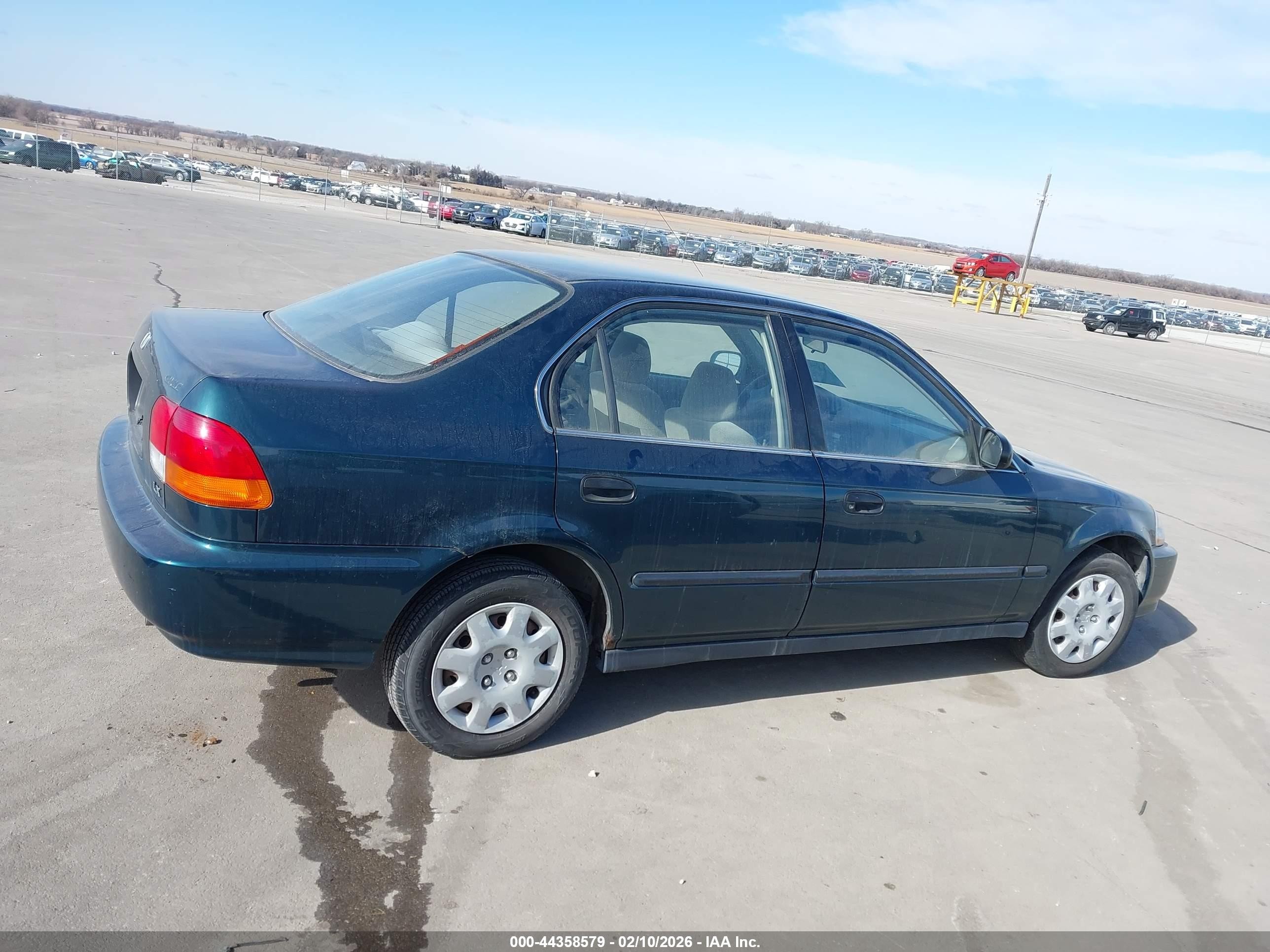 1998 Honda Civic Lx Green vin: JHMEJ6672WS005545