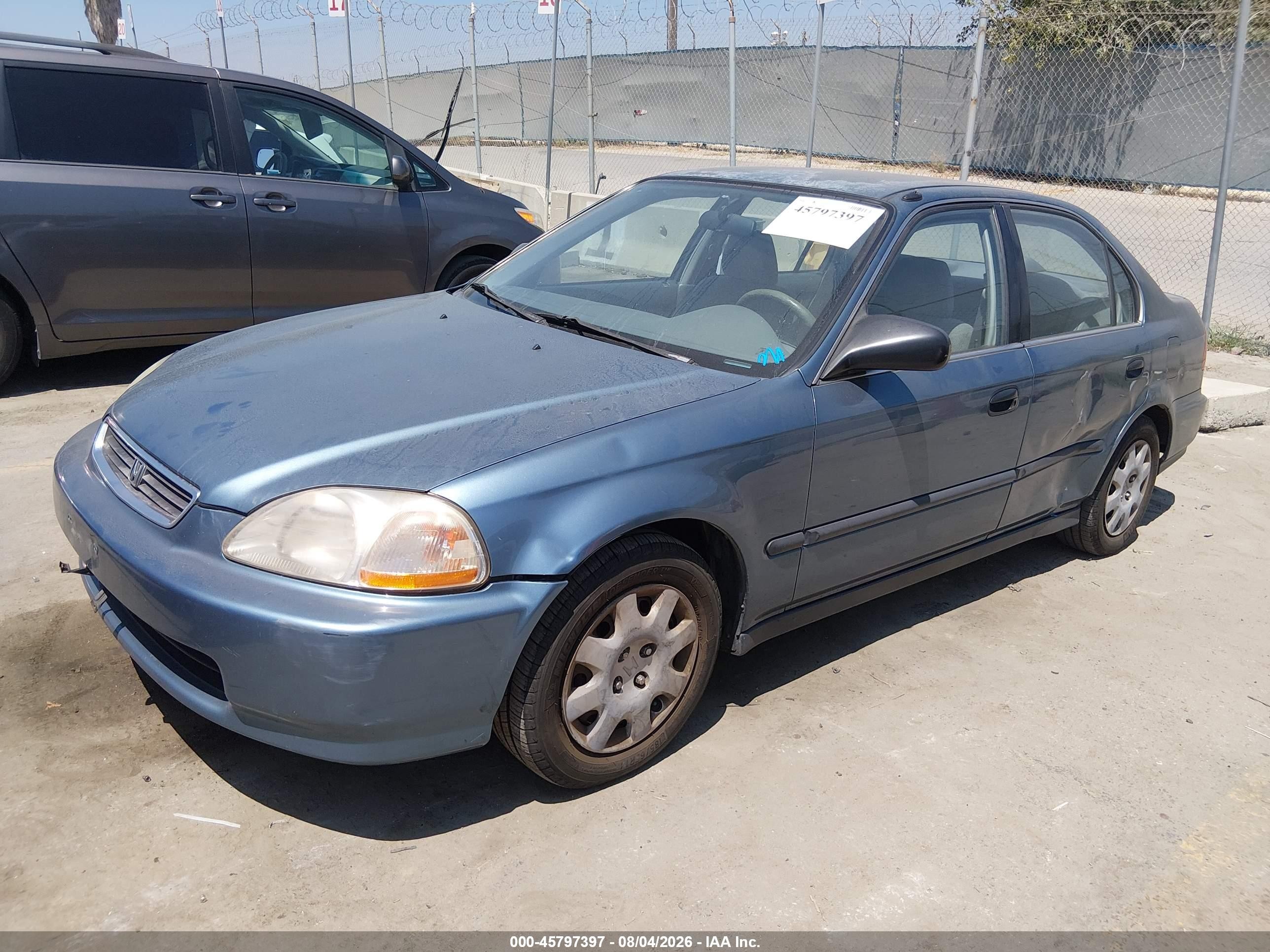 1998 Honda Civic Lx Turquoise vin: JHMEJ6673WS003397