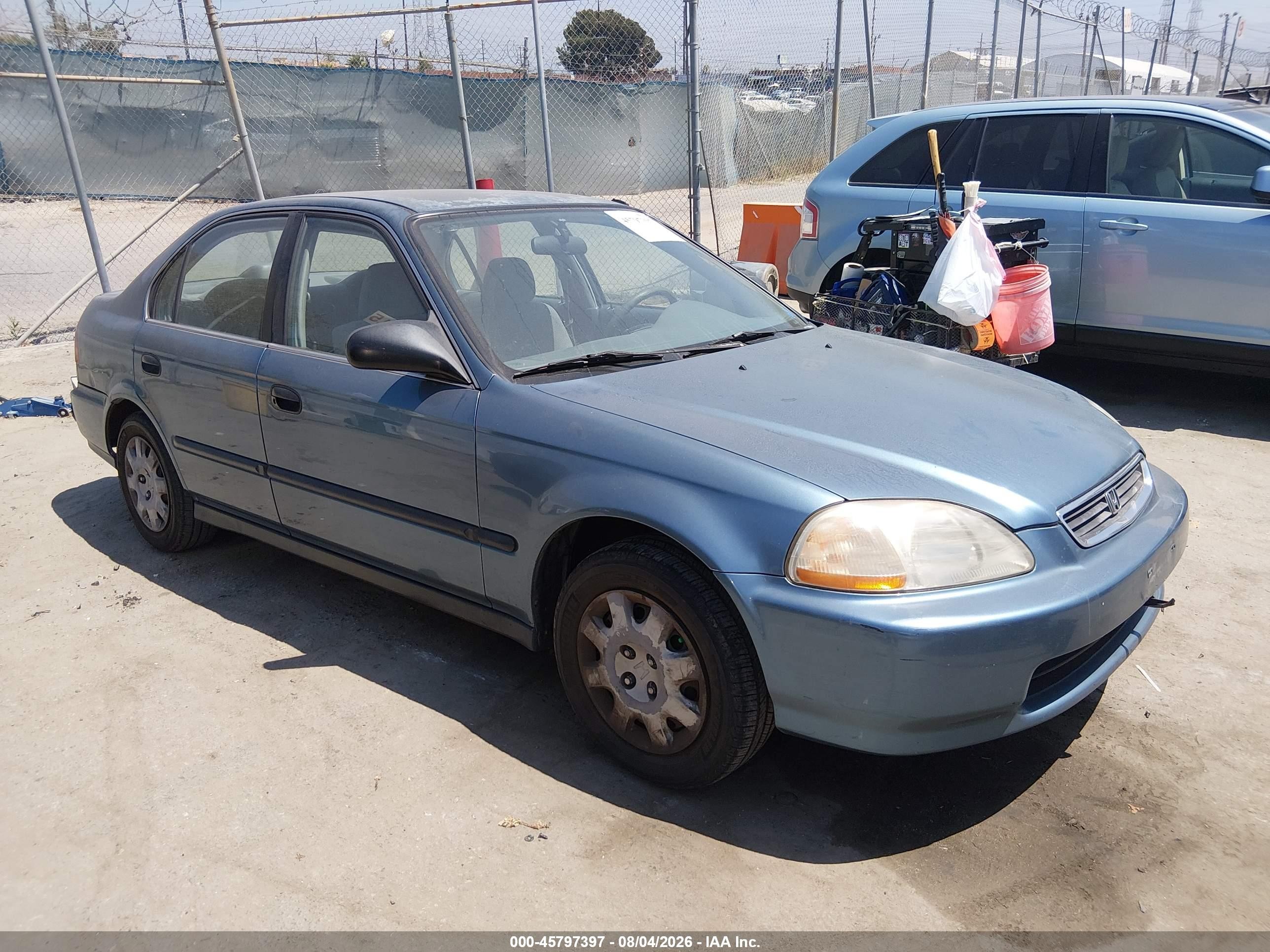 1998 Honda Civic Lx Turquoise vin: JHMEJ6673WS003397