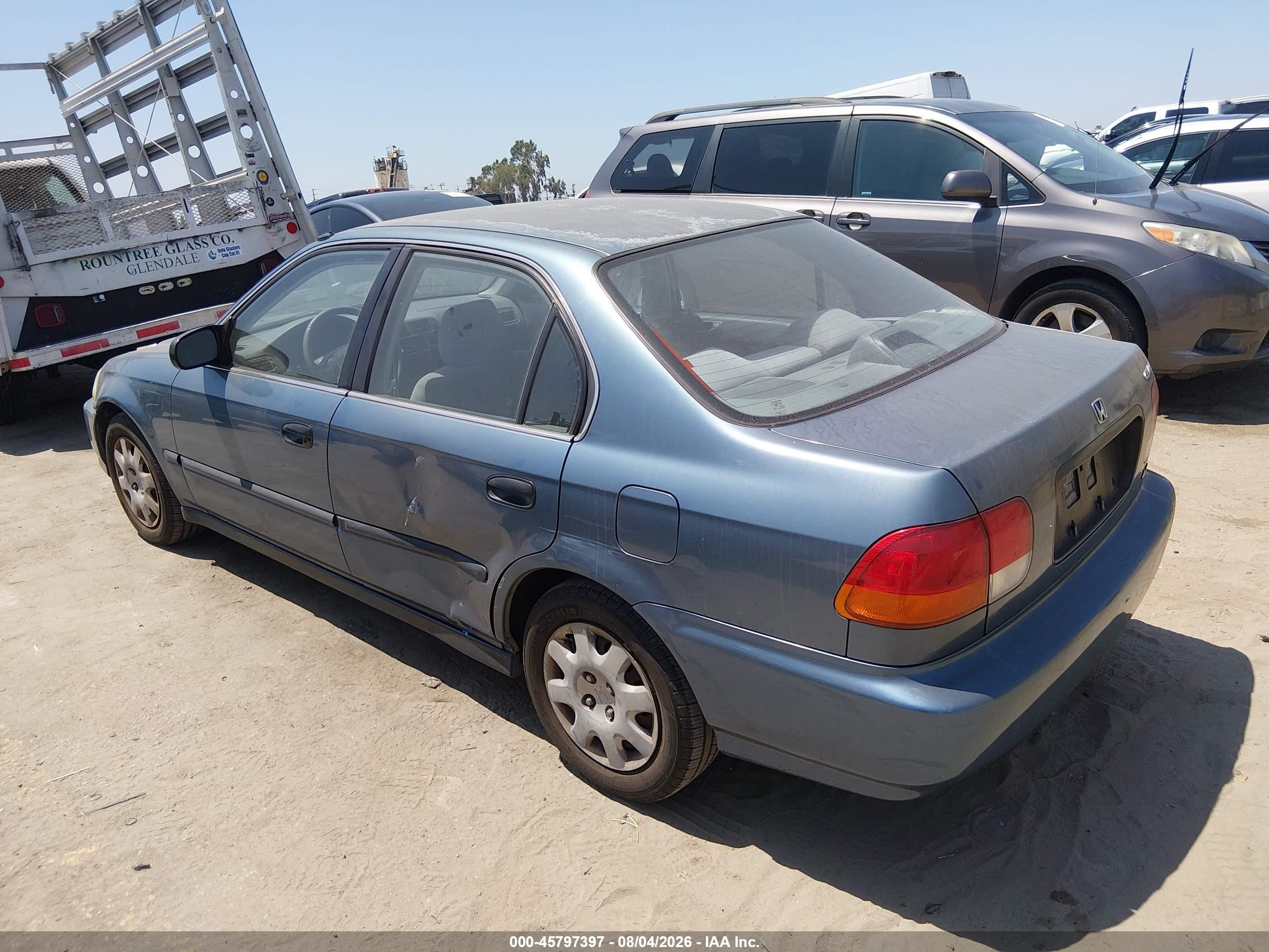 1998 Honda Civic Lx Turquoise vin: JHMEJ6673WS003397