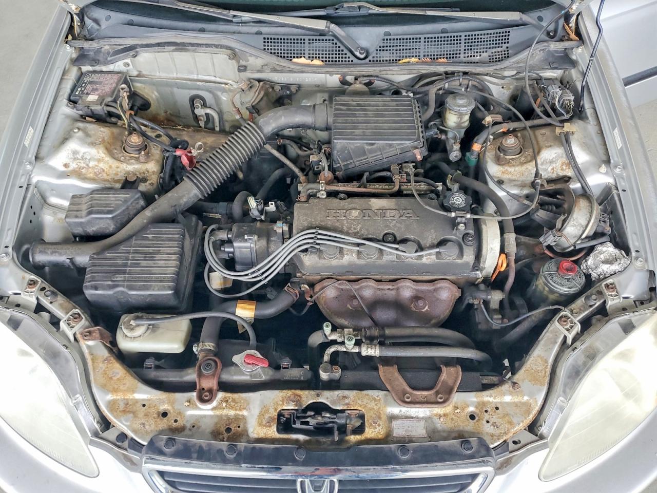 1998 Honda Civic Lx Silver vin: JHMEJ6673WS012309