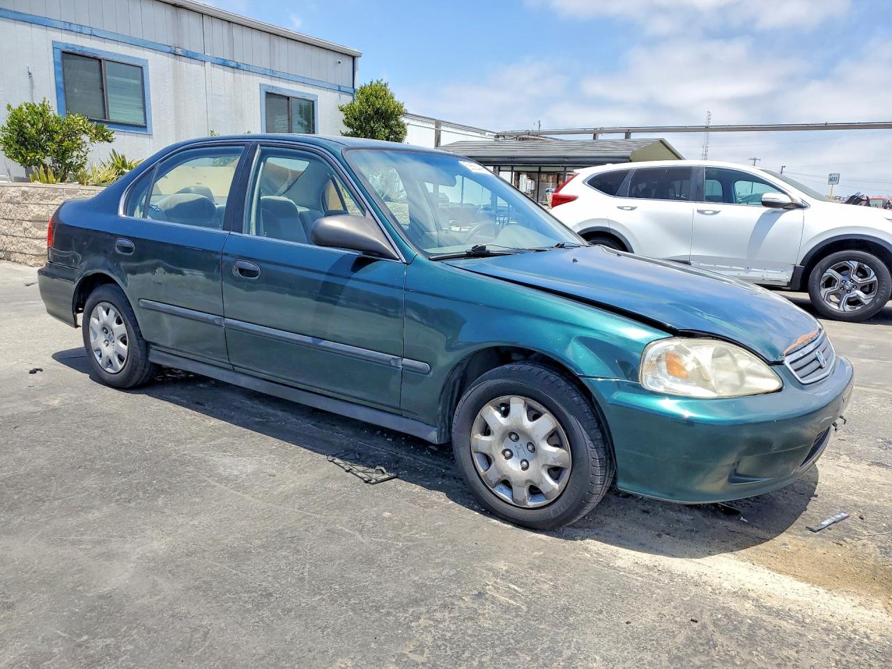 2000 Honda Civic Lx Green vin: JHMEJ6674YS006330