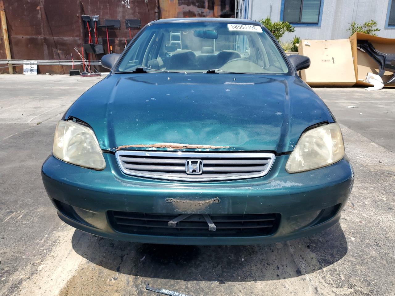 2000 Honda Civic Lx Green vin: JHMEJ6674YS006330