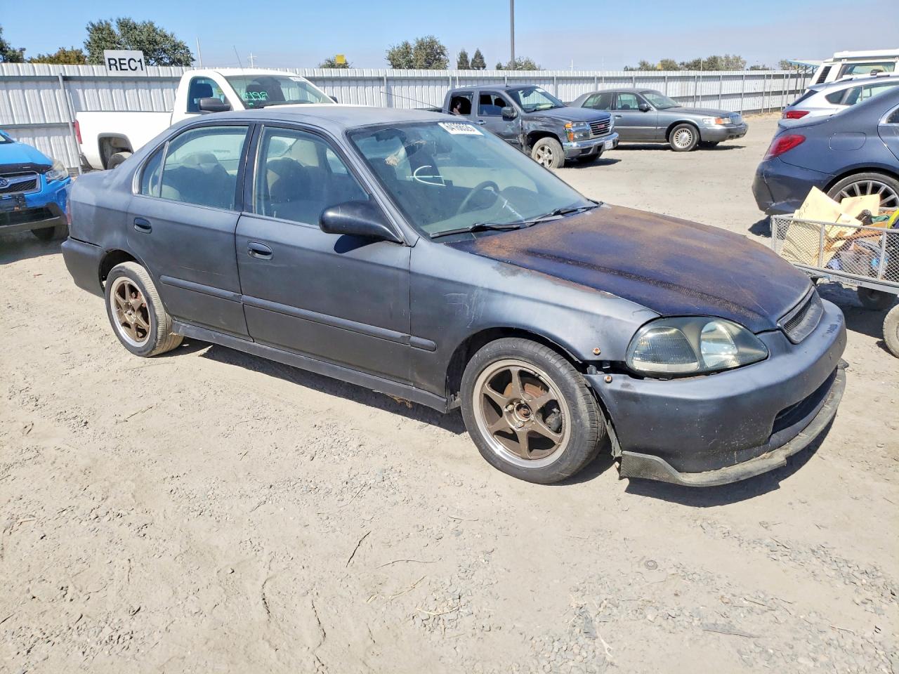 1998 Honda Civic Lx Серый vin: JHMEJ6678WS015061