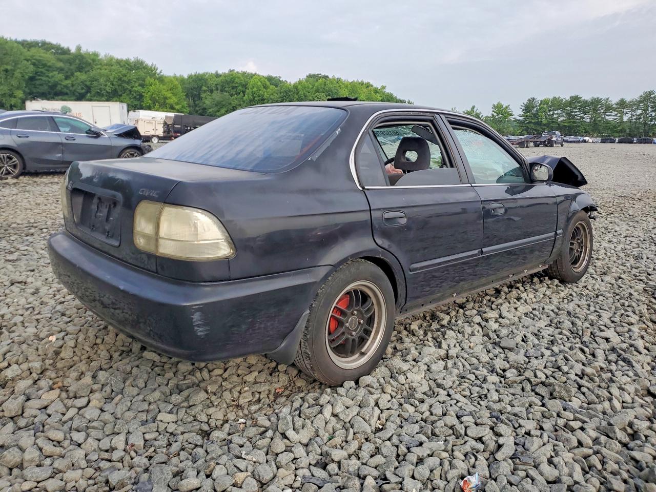 1997 Hond Civic Black vin: JHMEJ8640VS005608