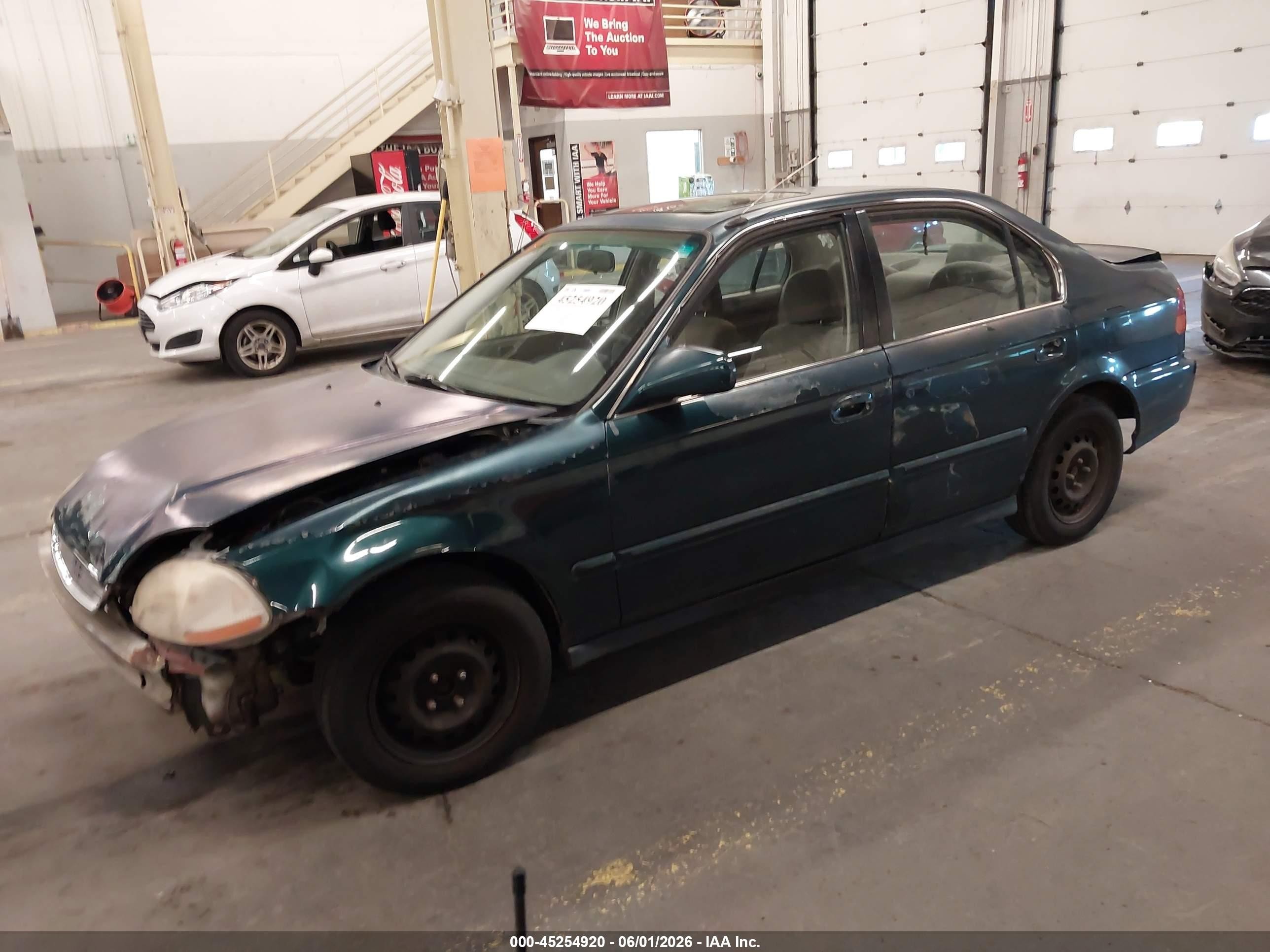 1998 Honda Civic Ex Green vin: JHMEJ8641WS002508