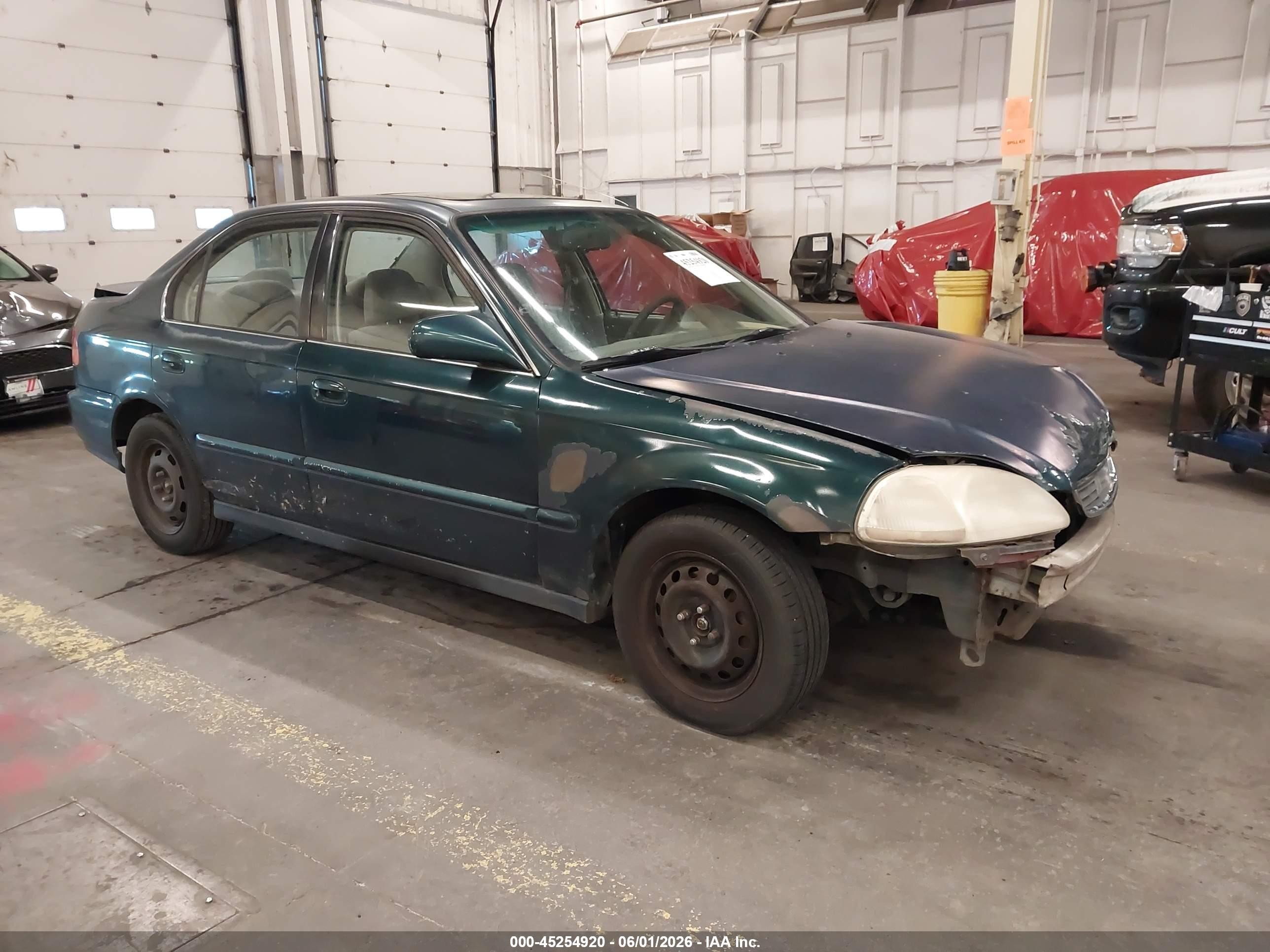 1998 Honda Civic Ex Green vin: JHMEJ8641WS002508